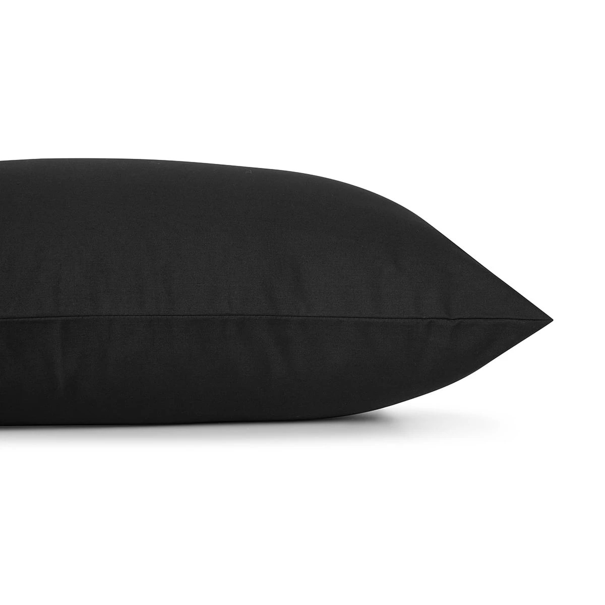 4 250 Thread Count Cotton Rich Standard Pillowcase - Black, 4 of 4