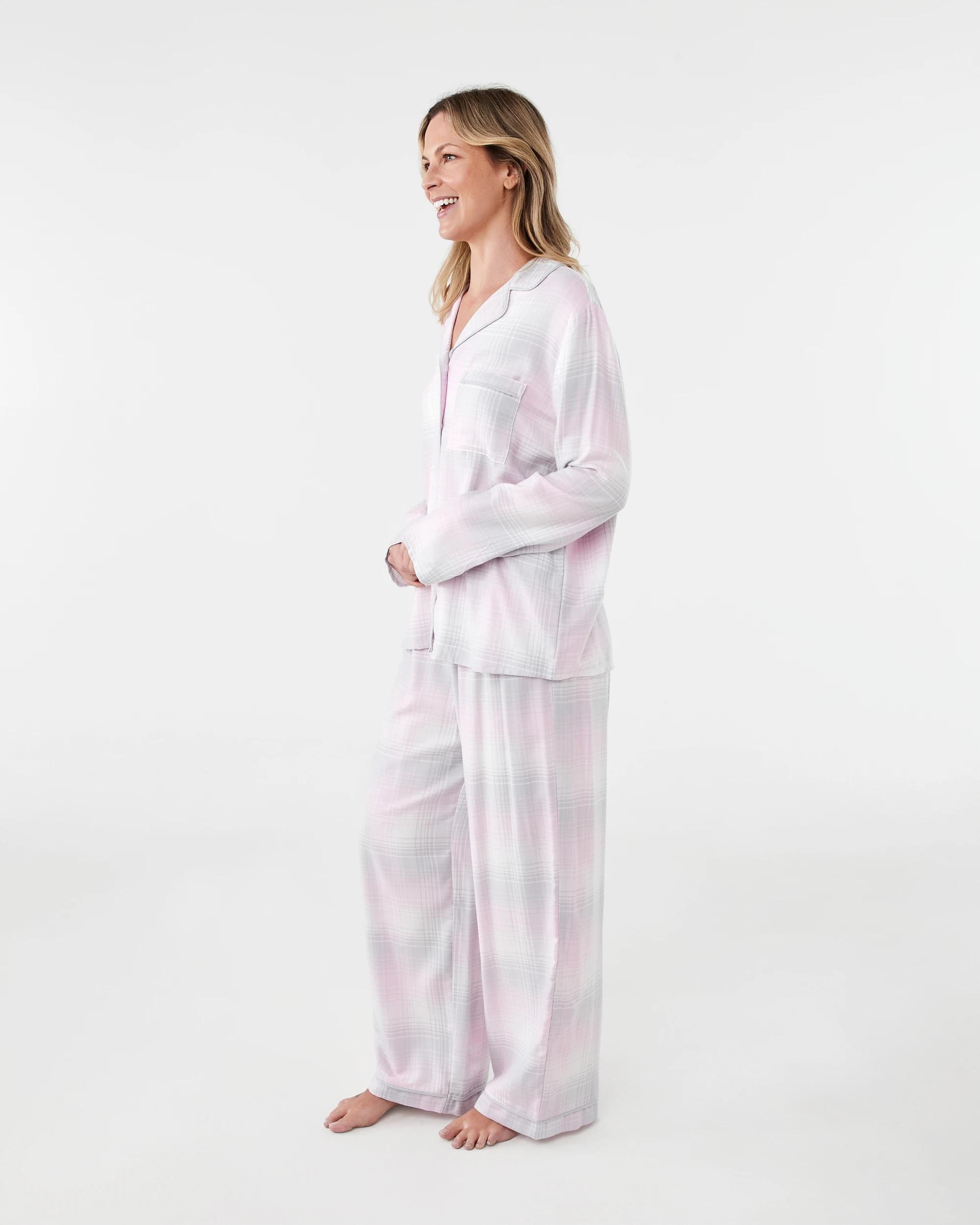 2 Classic Flannel Pyjama Set Grey Check, 2 of 9
