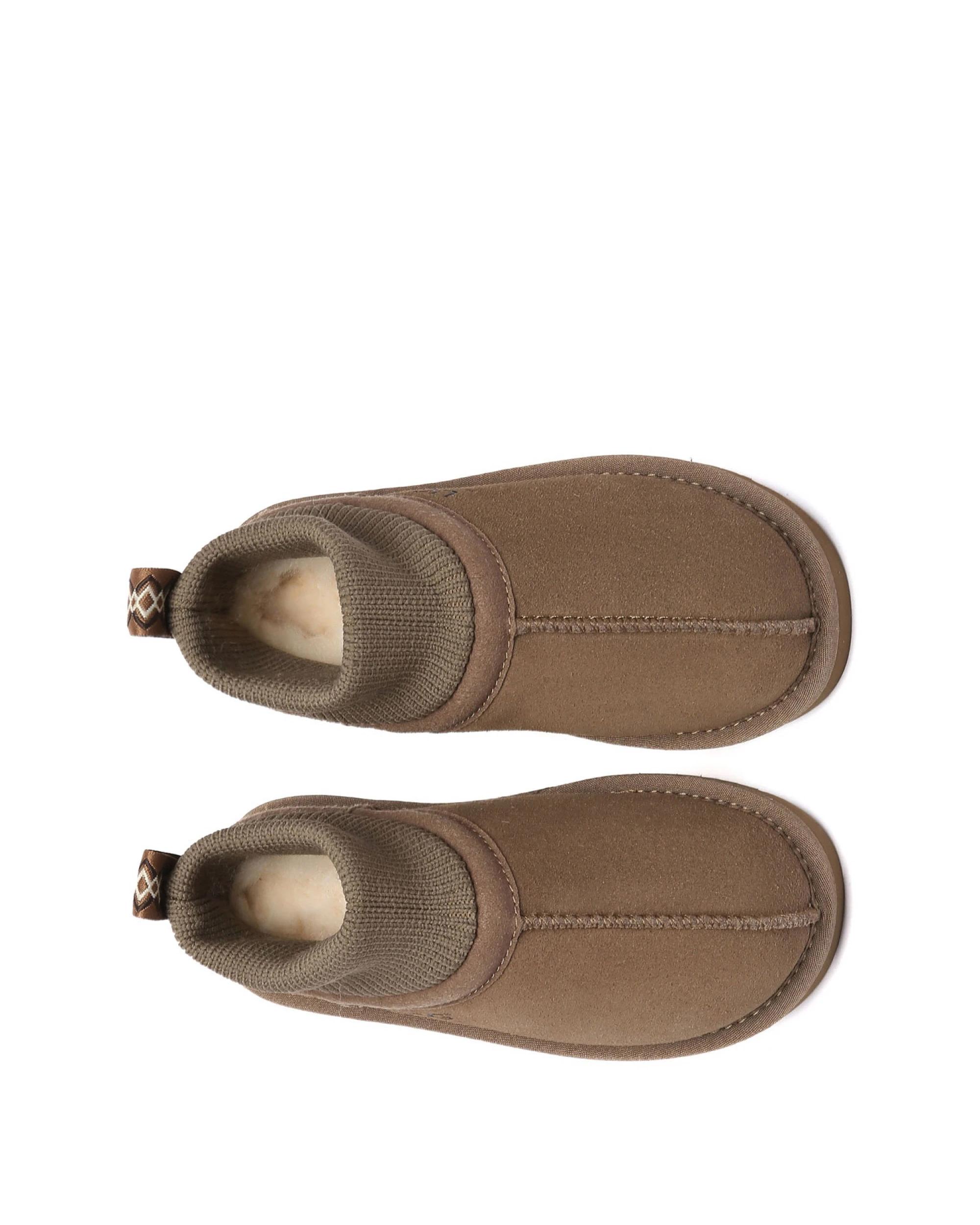 5 Australian Shepherd UGG Kids Margaret Stretchy Slippers OLIVE BROWN, 5 of 5