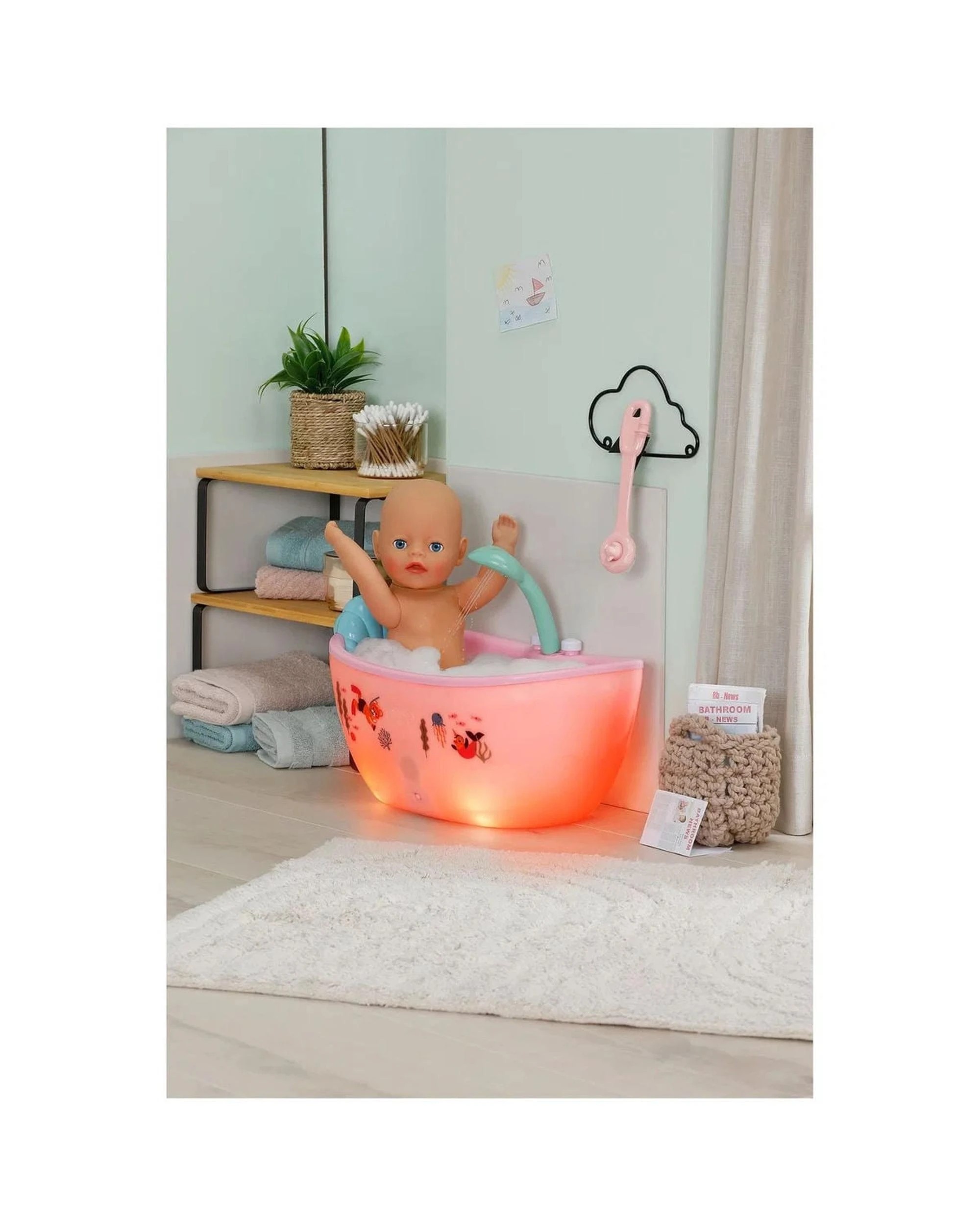 6 Baby Born Bathtub with Lights and Sounds, 6 of 10