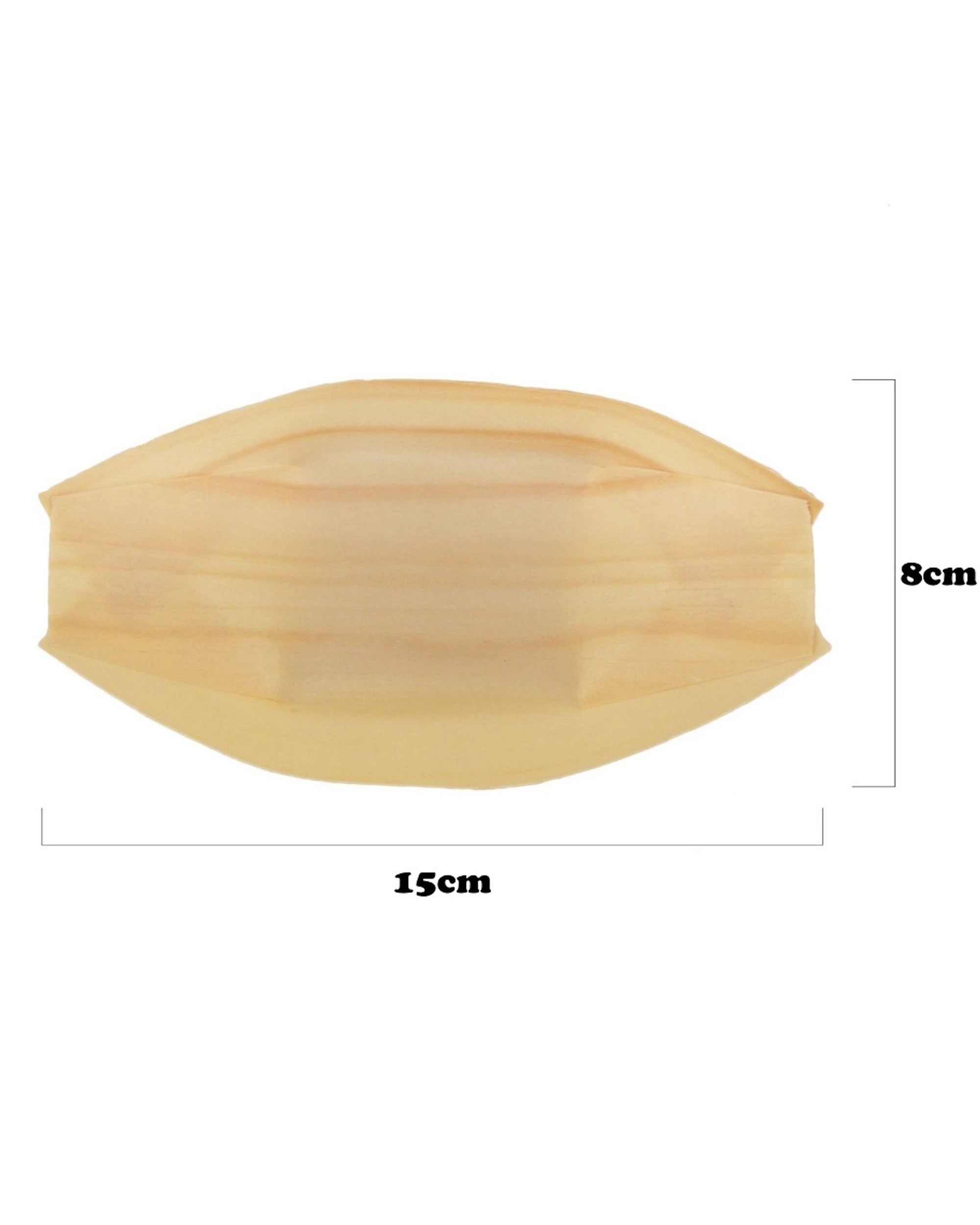 3 Alpen Wooden Boats 15cm x 8cm Pack of 50, 3 of 3