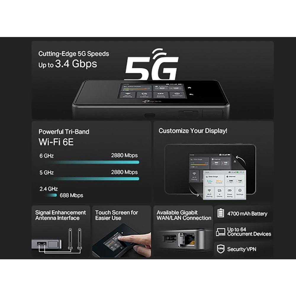 5 TP-Link 5G Mobile WiFi M8550, 5 of 10