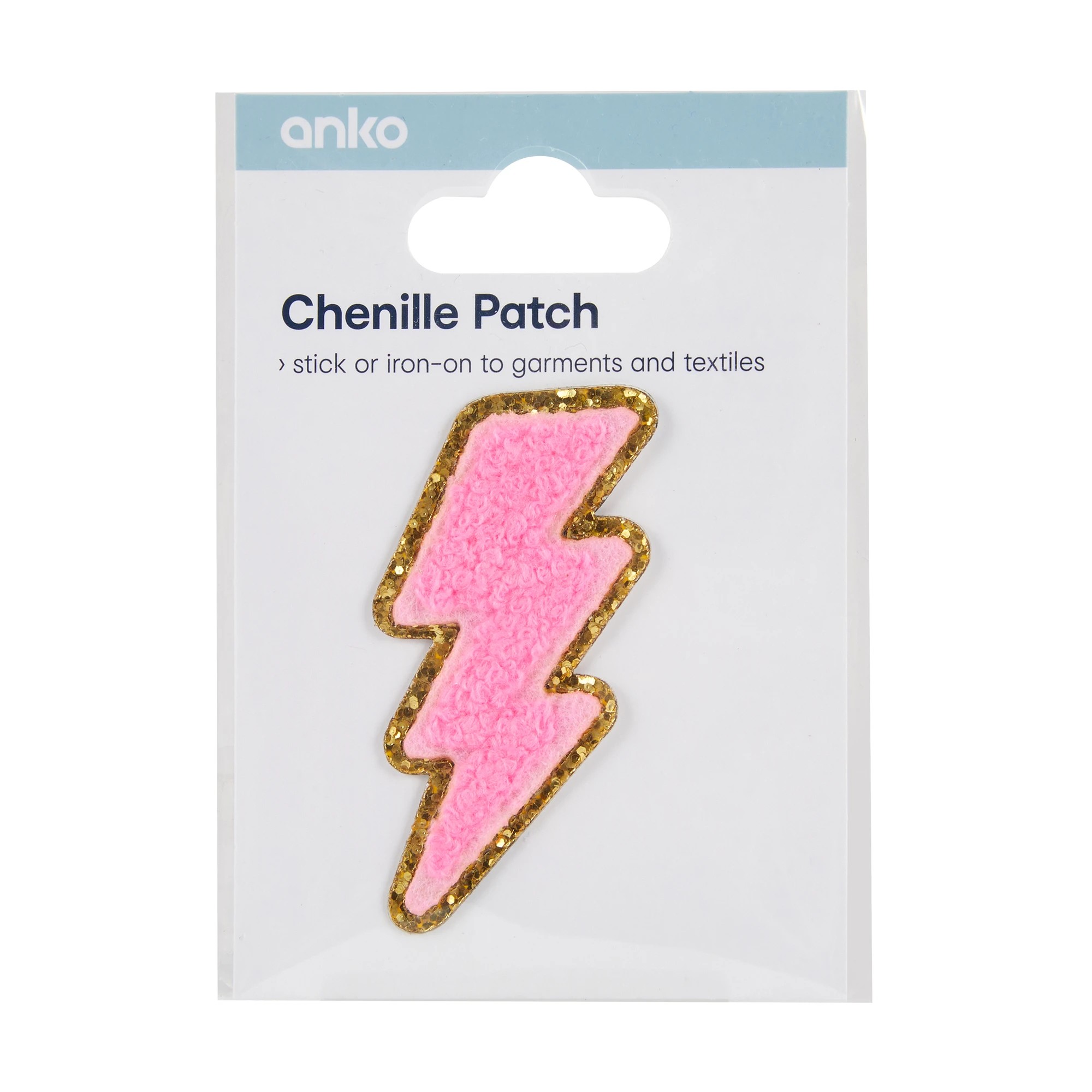 1 Chenille Patch - Lightening Bolt, 1 of 2