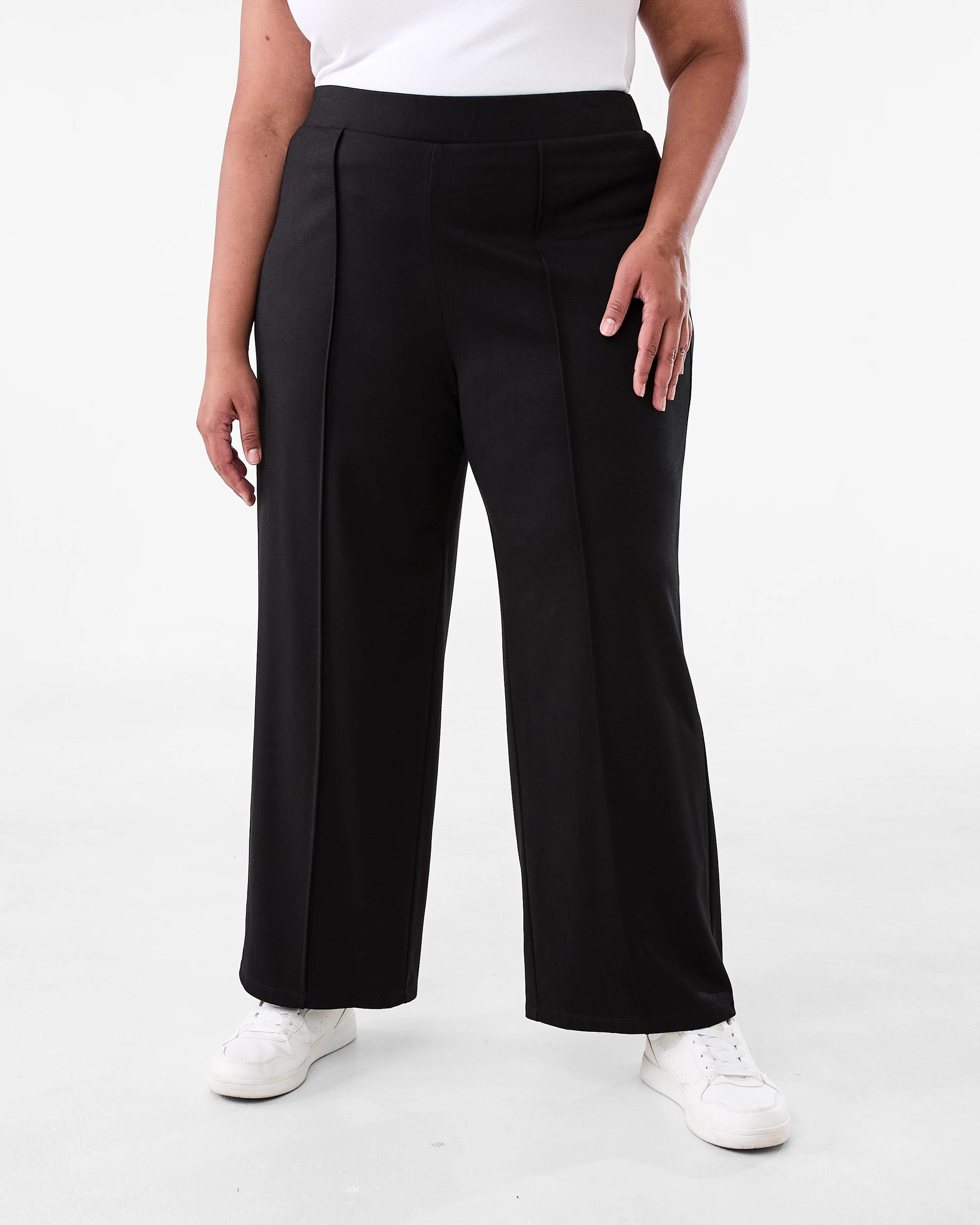 1 Curve Ponte Wide Leg Pants Black, 1 of 4