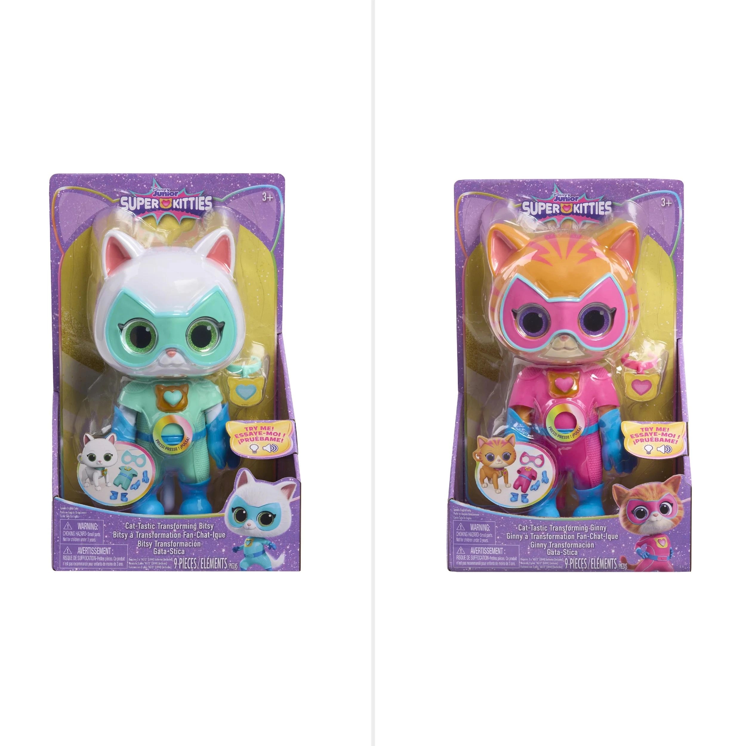 1 Disney Superkitties Cat - Tastic Transforming Figure - Multi, 1 of 9