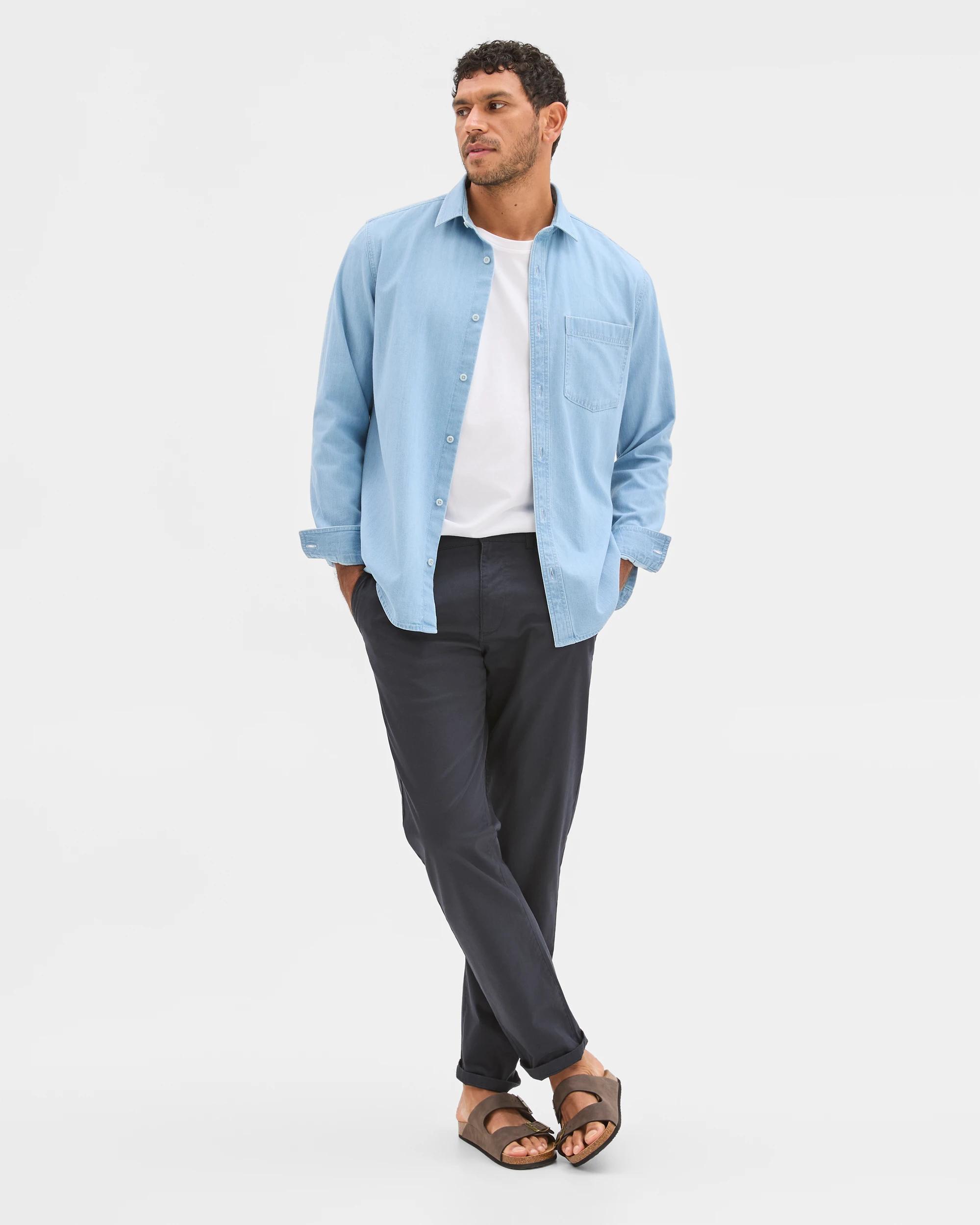 1 Target Denim Australian Cotton Denim Shirt BLEACH, 1 of 6