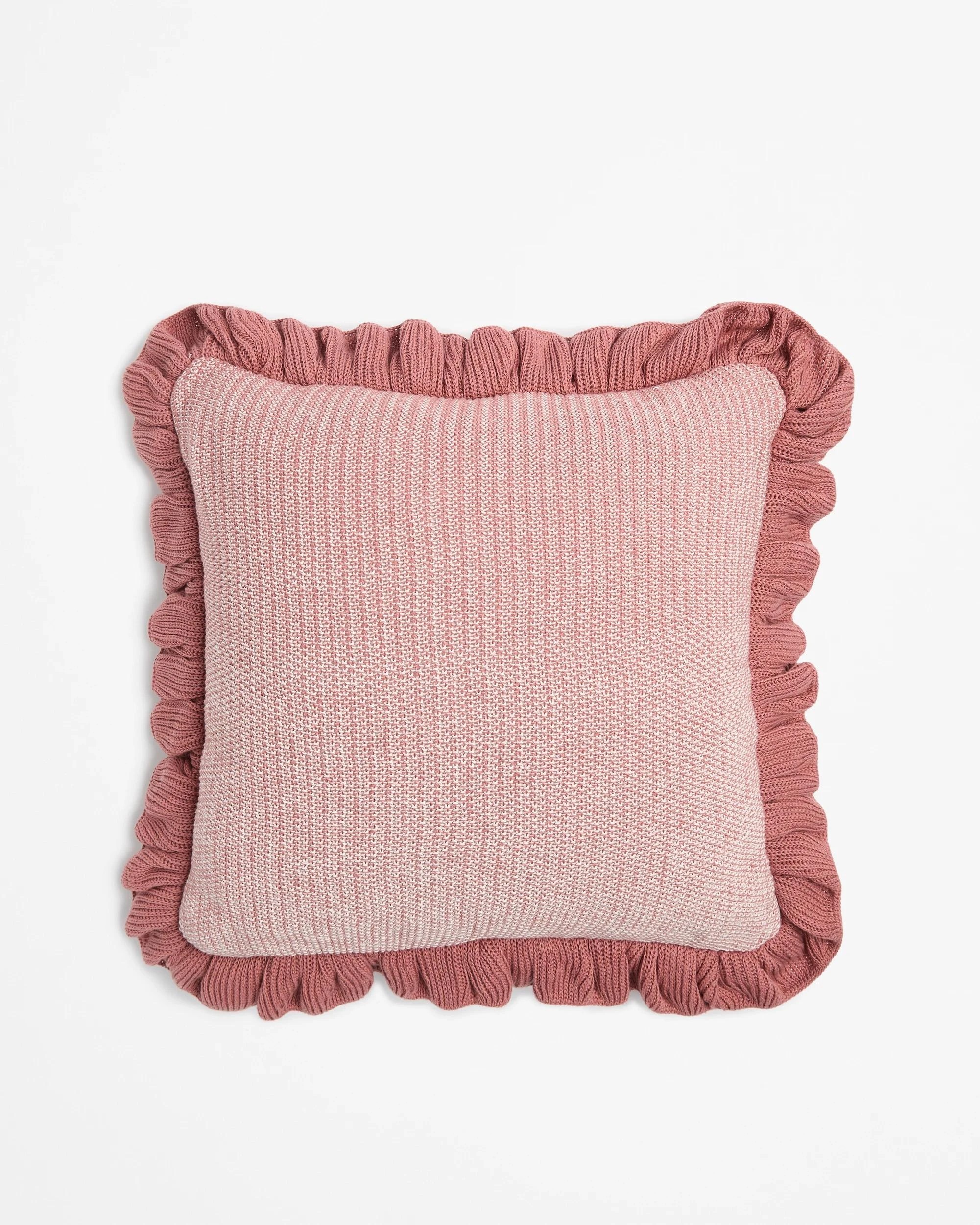 1 Target Kaya Knit Ruffle Cushion - Pink, 1 of 2