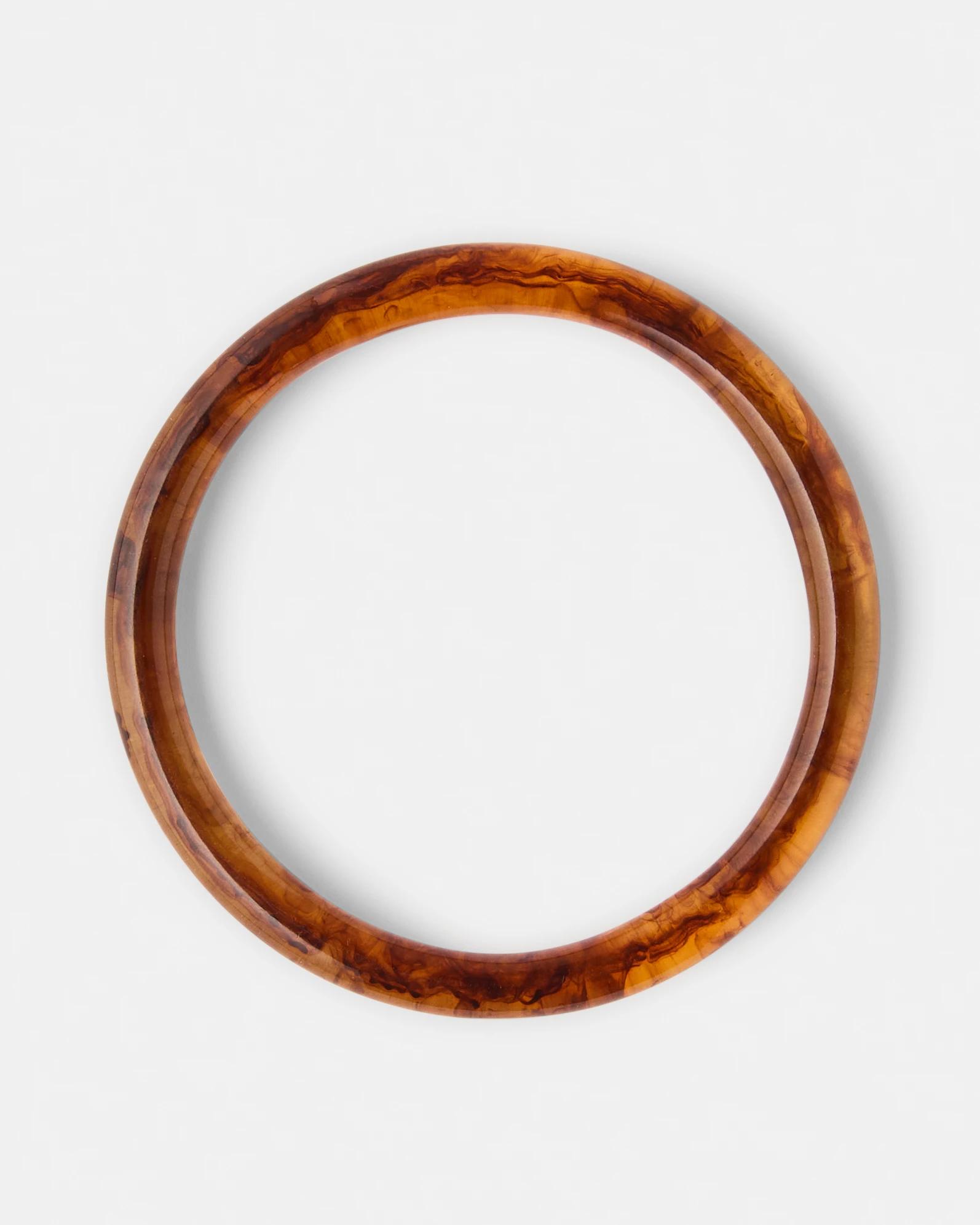 1 Thin Acrylic Bangle - Brown Brown, 1 of 4