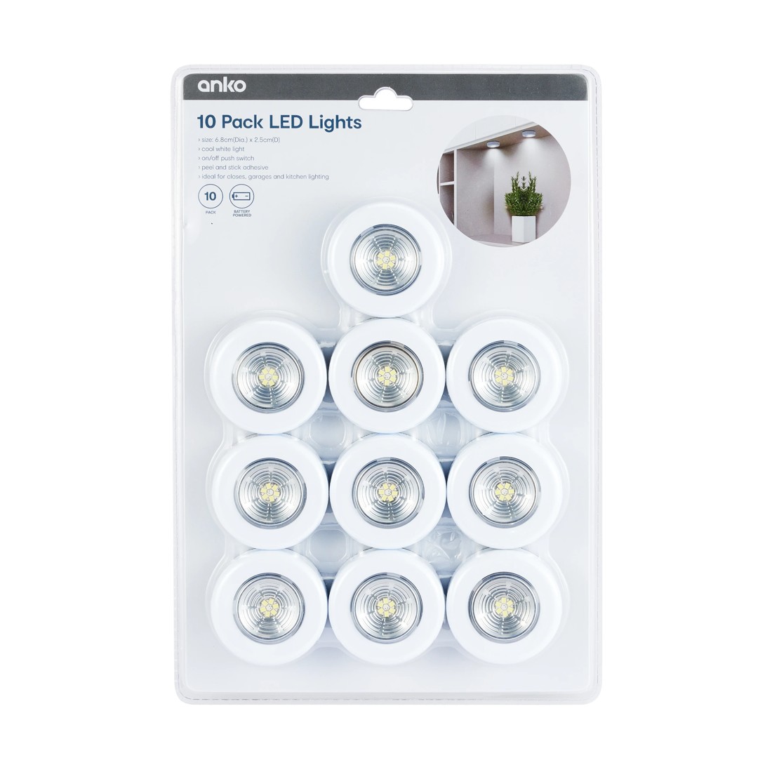 7 10 Pack LED Puck Lights, 7 of 7