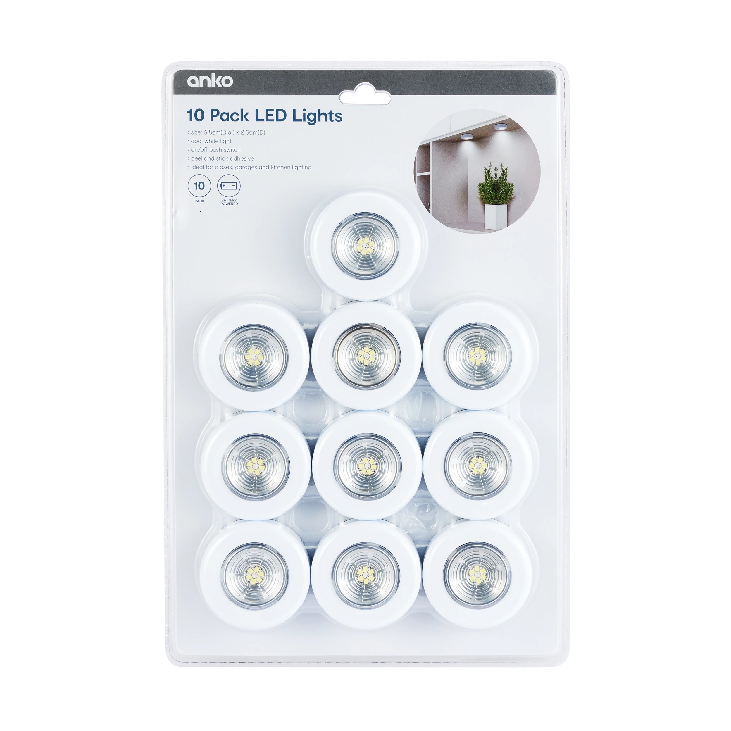 7 10 Pack LED Puck Lights, 7 of 7