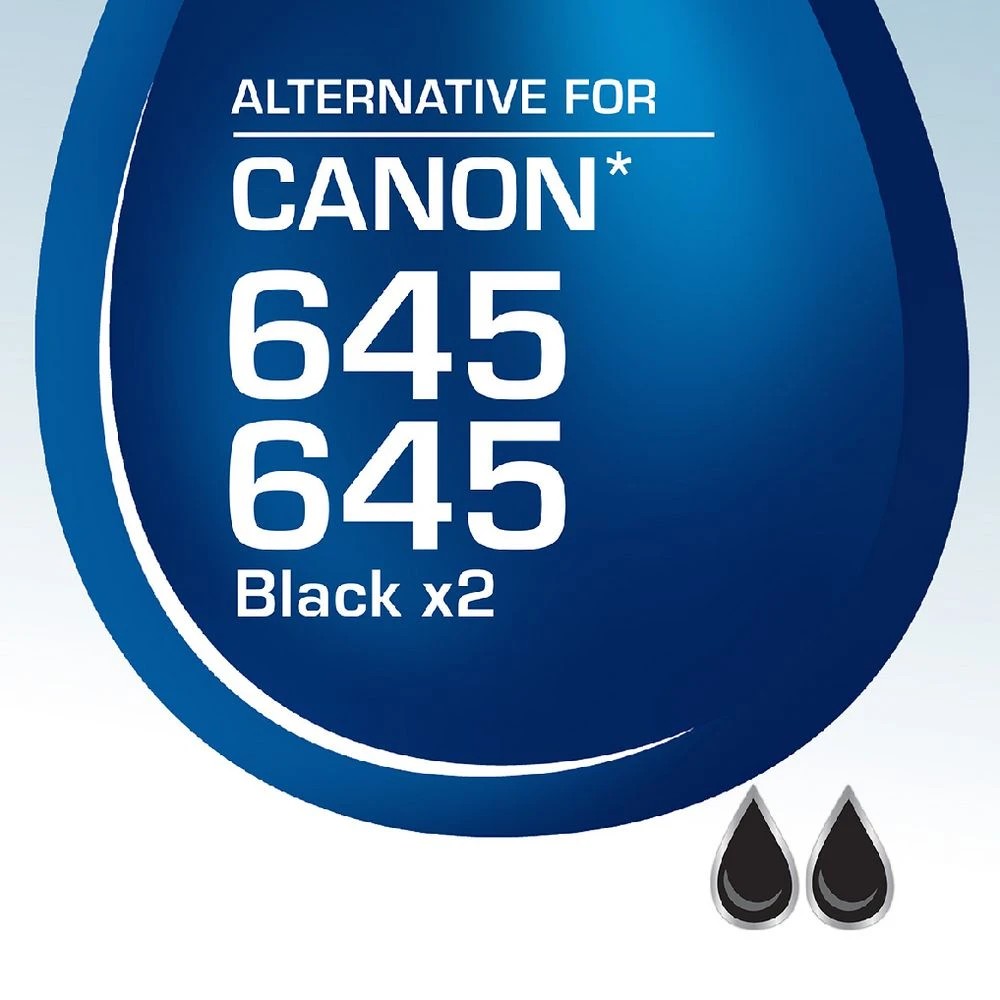 2 Calidad Canon PG-45 Ink Cartridges Black 2 Pack, 2 of 7