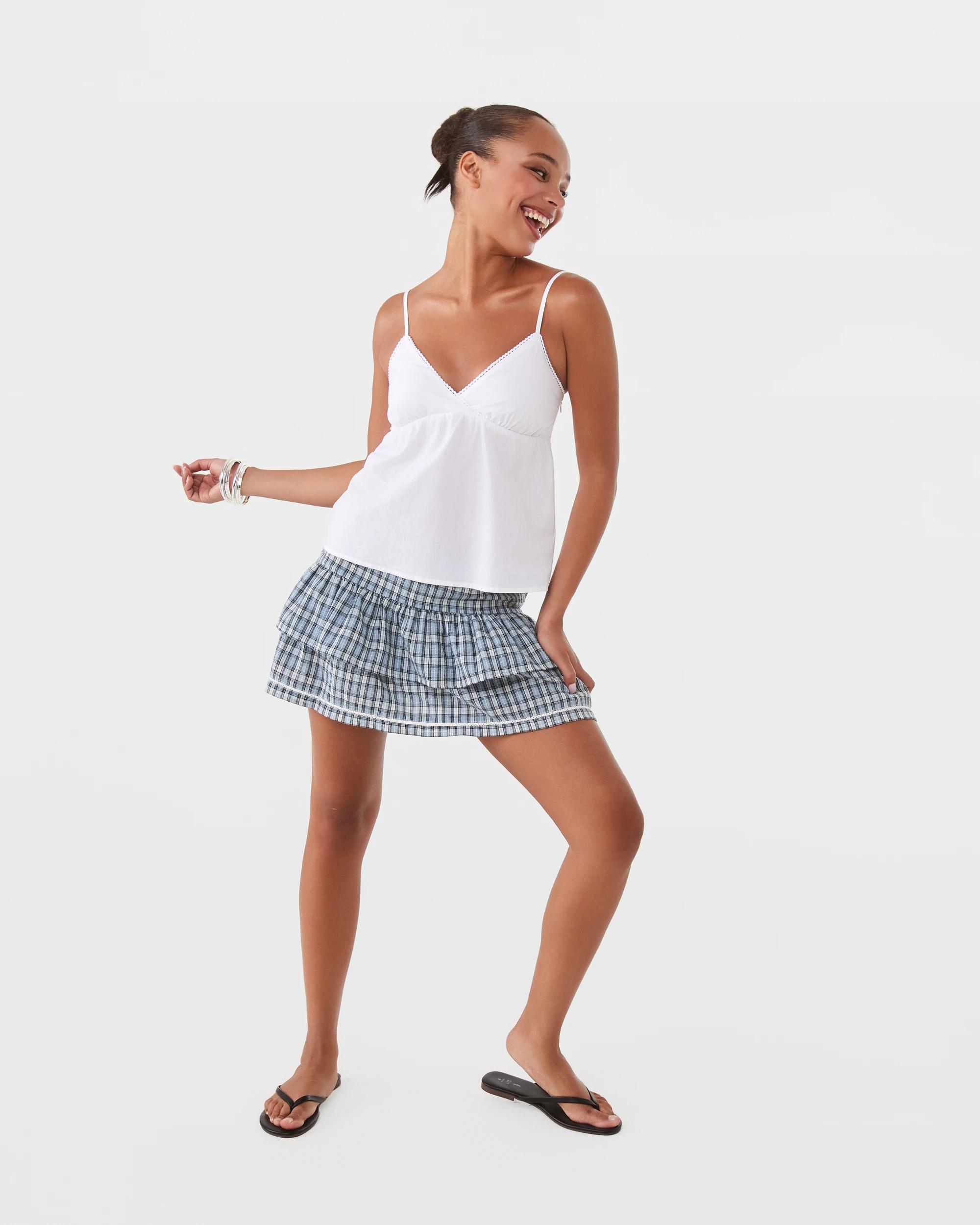 2 Sleeveless V-Neck Cami White, 2 of 8