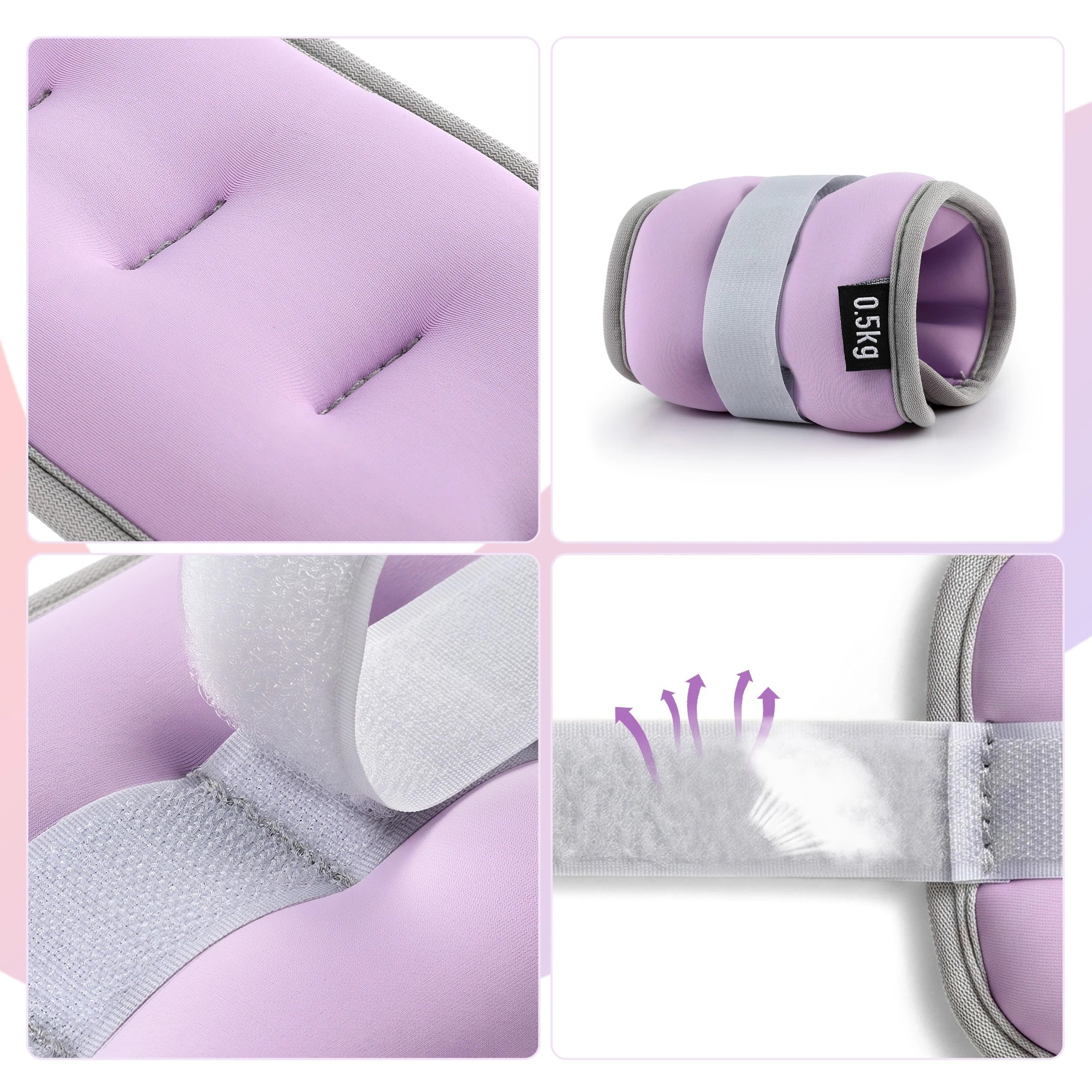 7 Everfit Ankle Wrist Weights for Women & Men, Wearable Leg Arm Weights Includes 1kg 2kg 3kg 4kg for Home Fitness - Multi, 7 of 9