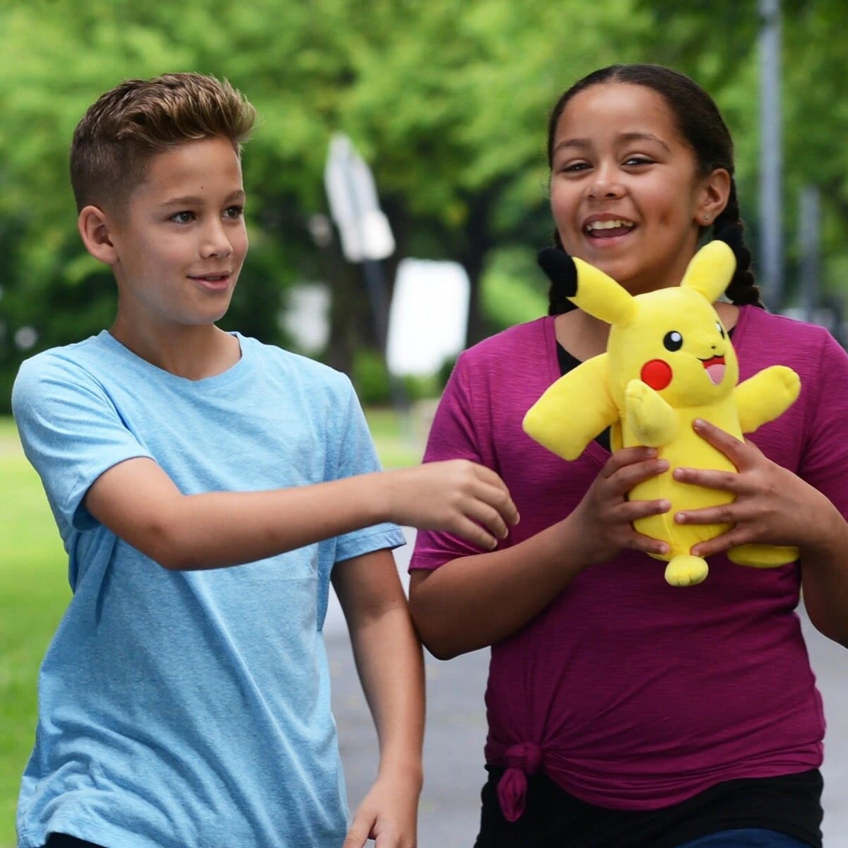 4 Pokemon Power Action Pikachu Plush, 4 of 4