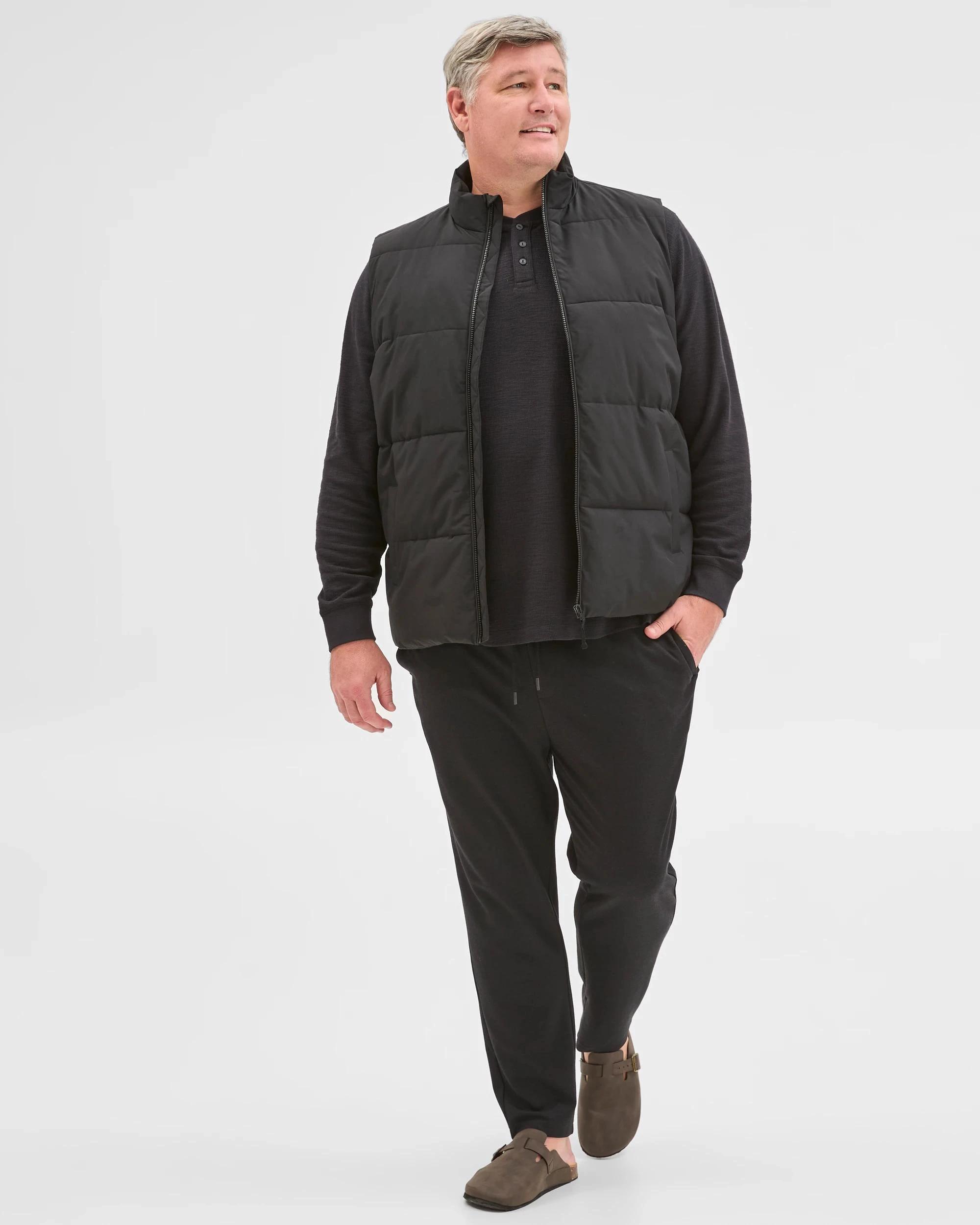 2 Target Man Plus Size Core Recycled Puffer Vest BLACK, 2 of 5