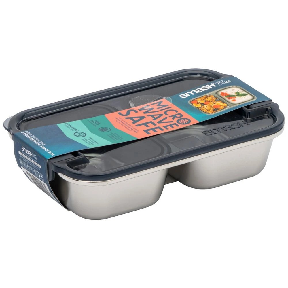 1 Smash Wet & Dry Snack Box Charcoal, 1 of 4