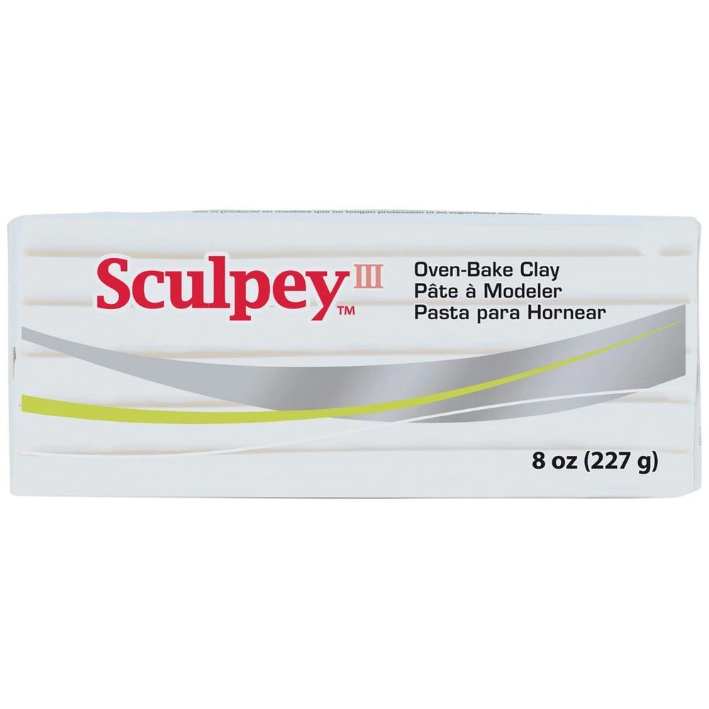 1 Sculpey III Modelling Clay White 227g, 1 of 3