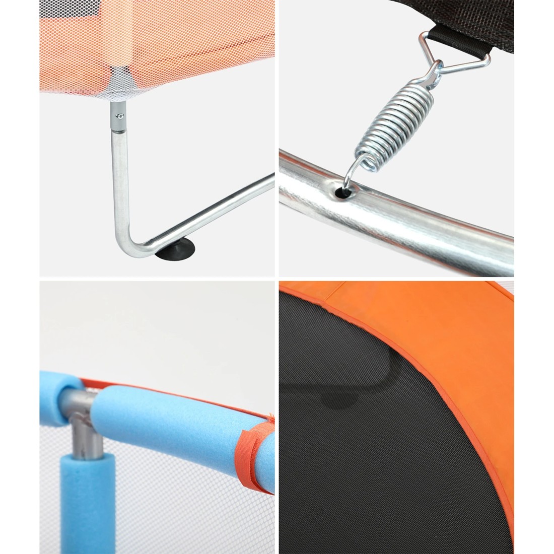 9 Mazam 60" Kids Trampoline Enclosure Safety Net Rebounder Round W/ Bar &rings
 - Multi, 9 of 10