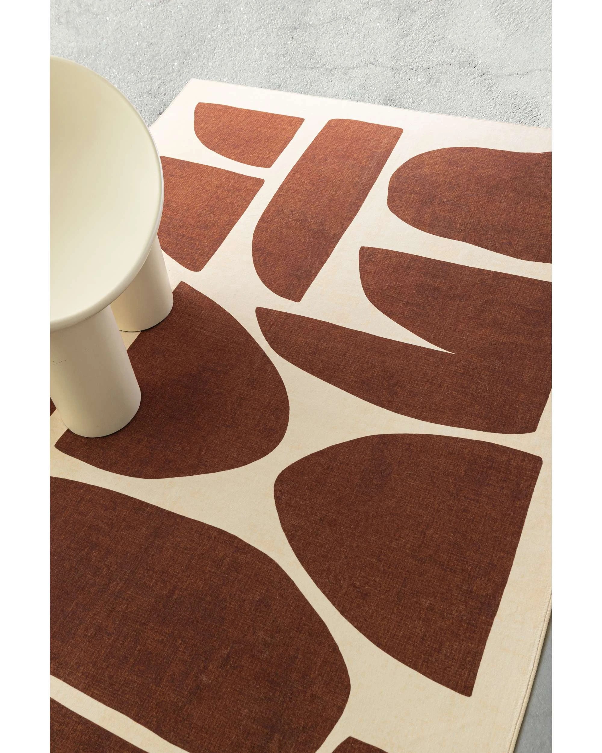 3 Loopsie Soho Printed Washable Rug-220cm x 150cm - Brown, 3 of 8