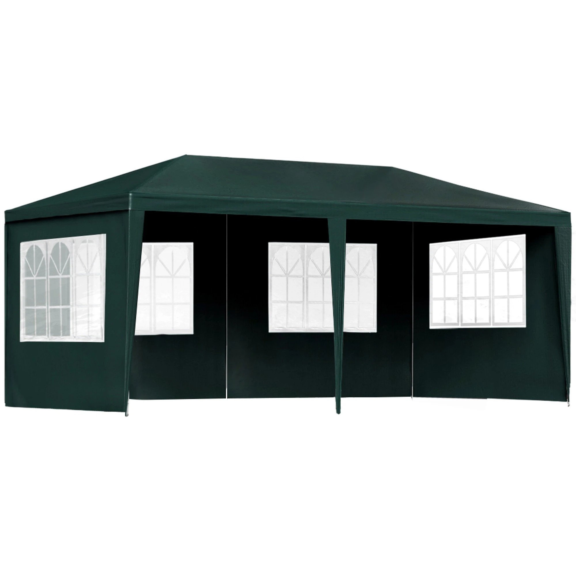 1 Instahut Gazebo  Marquee Wedding Party Tent Outdoor Camping Side Wall Canopy 4 Panel - Green, 1 of 7