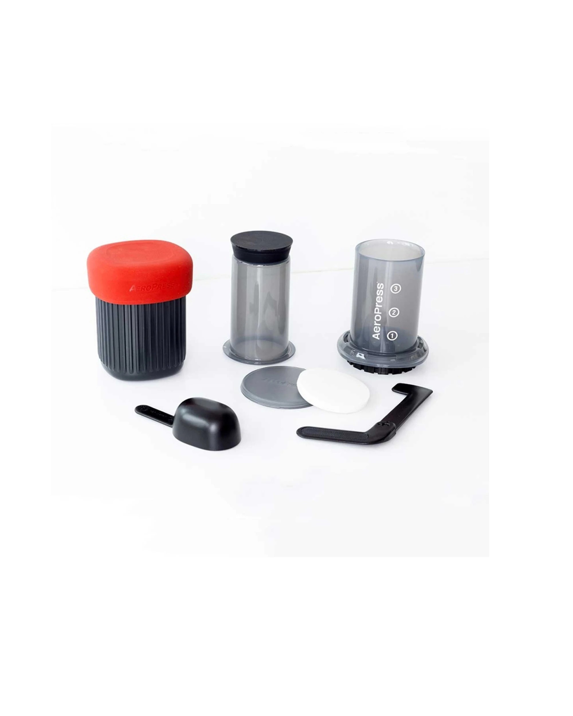3 Aeropress Go Travel Coffee Press Portable Compact Brewing Set Mug 75ml - Multi, 3 of 5
