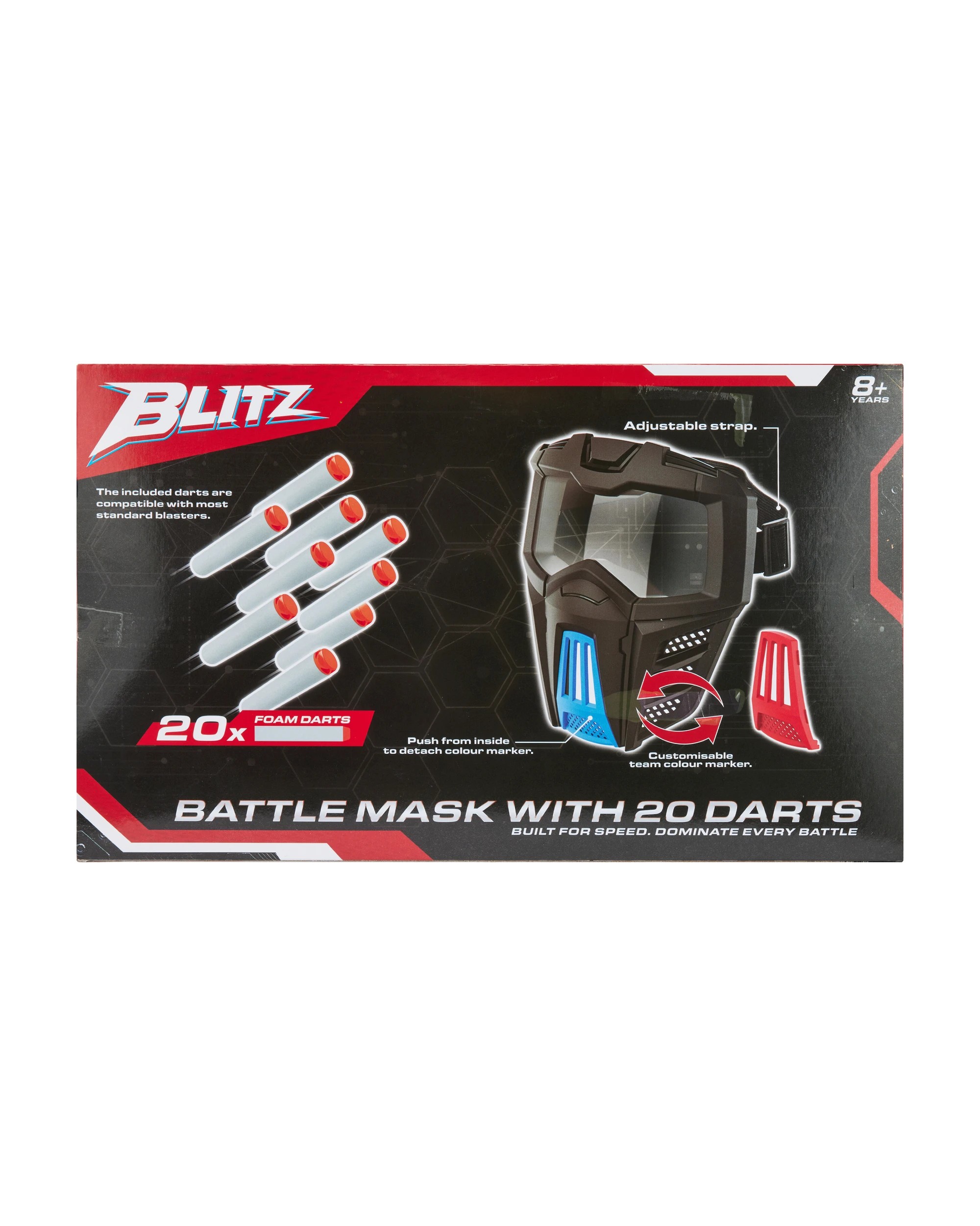 8 Blitz Battle Mask with 20 Darts, 8 of 8