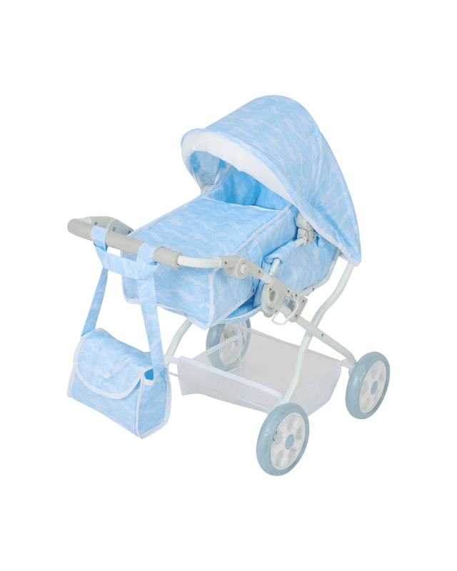 4 Piece Deluxe Toy Pram and Bag