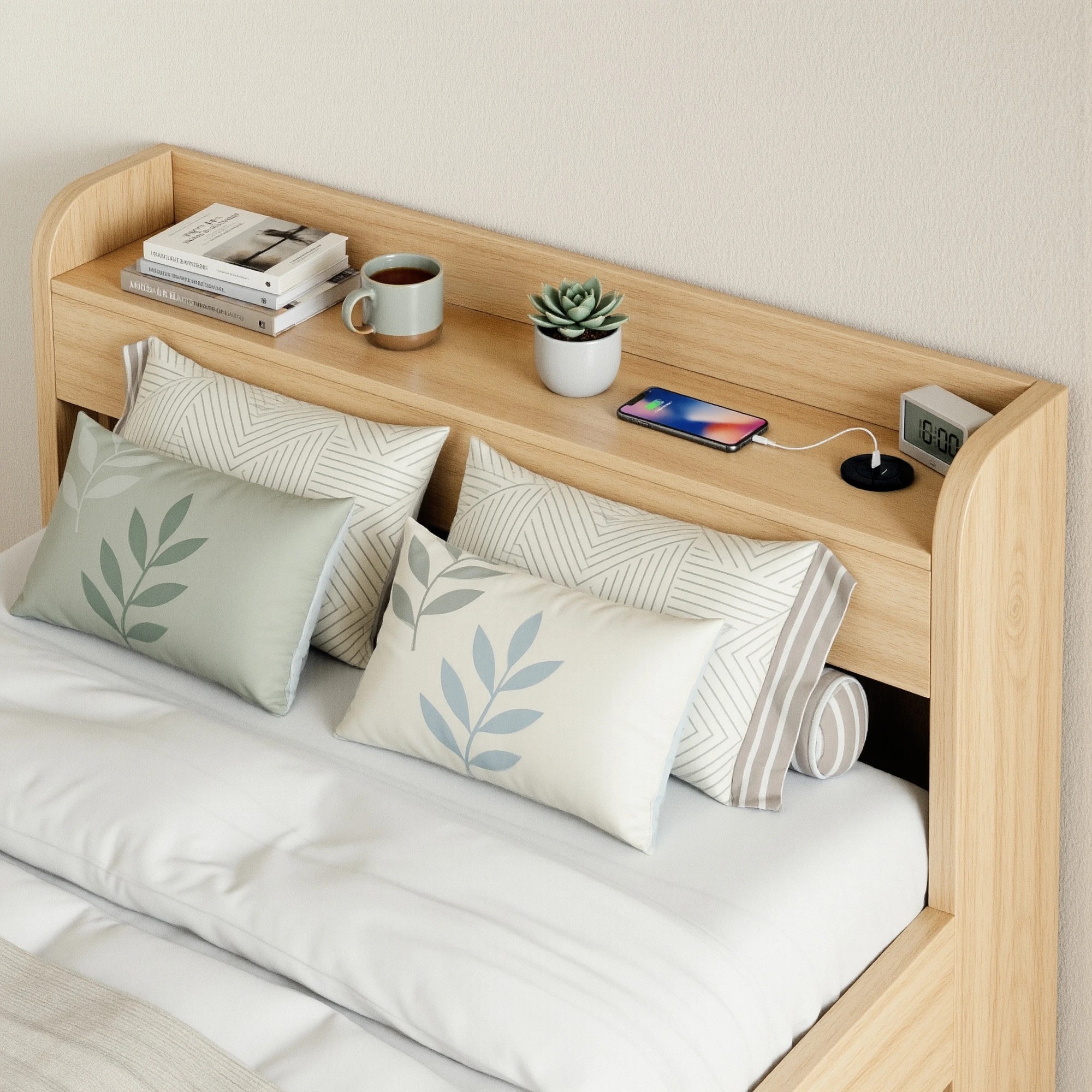 6 Artiss Single Bed Frame with 2 Storage Drawers Platform Bed Base with USB Ports Sturdy Wooden Slat - Black, 6 of 10