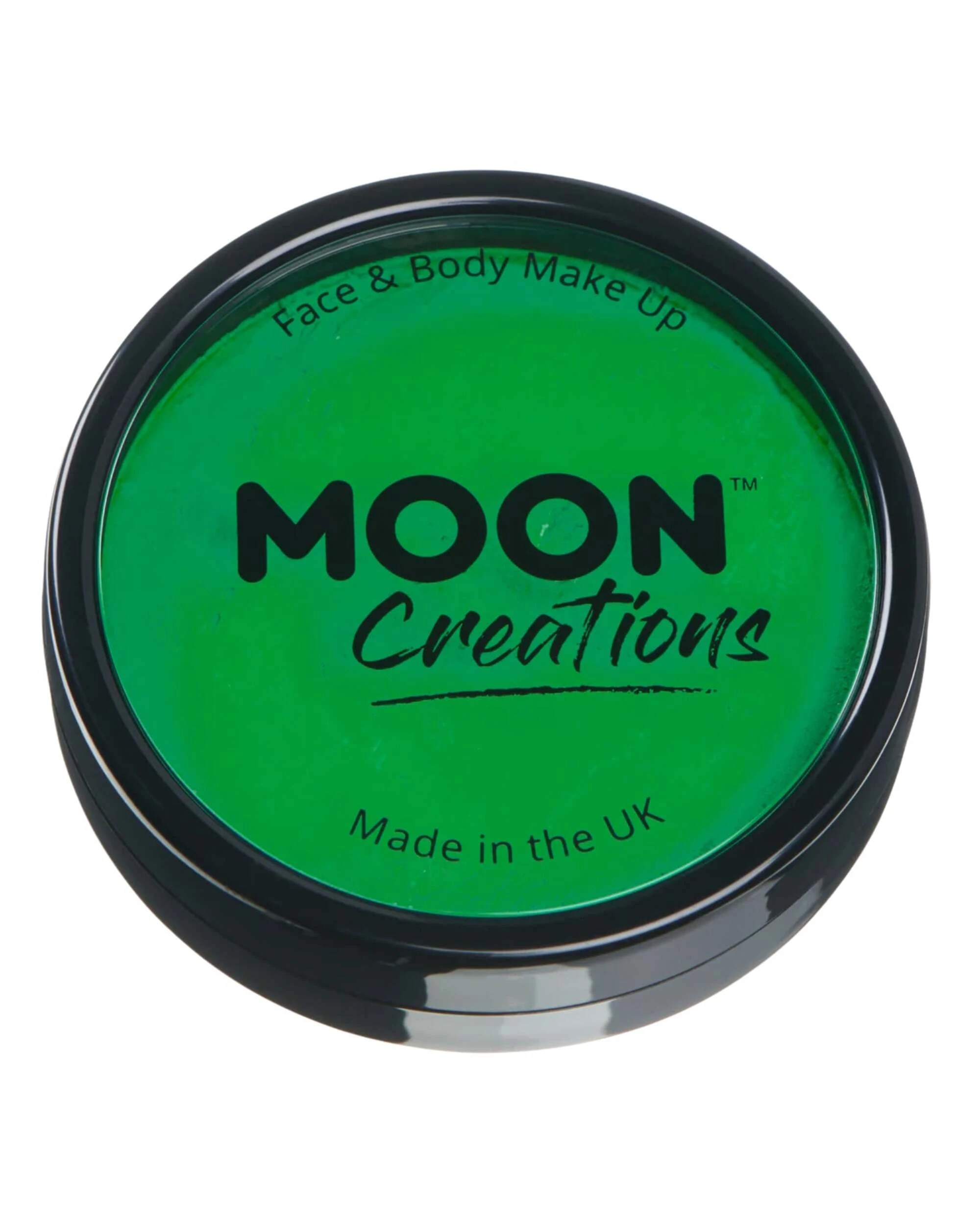 1 Moon Creations Bright Pro Face Paint Cake Pot 36g - One Size - Green, 1 of 5