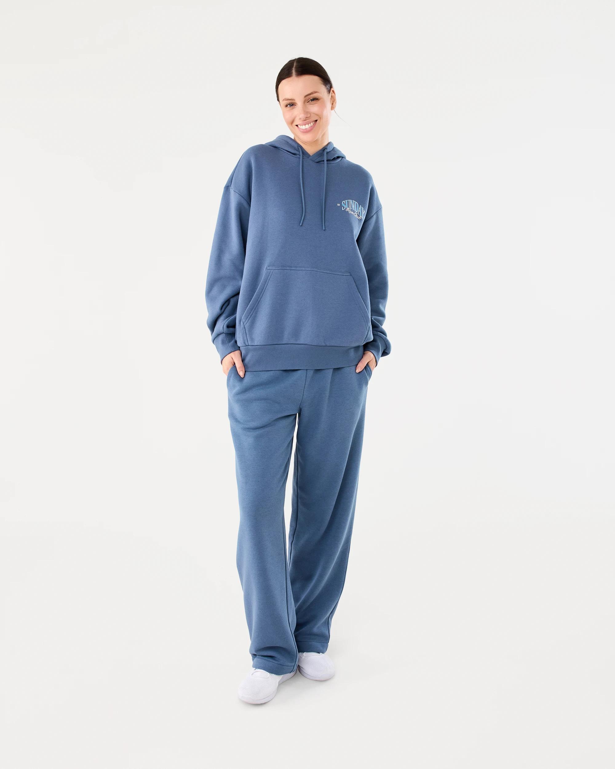8 Active Womens Graphic Fleece Hoodie Nightfall, 8 of 8