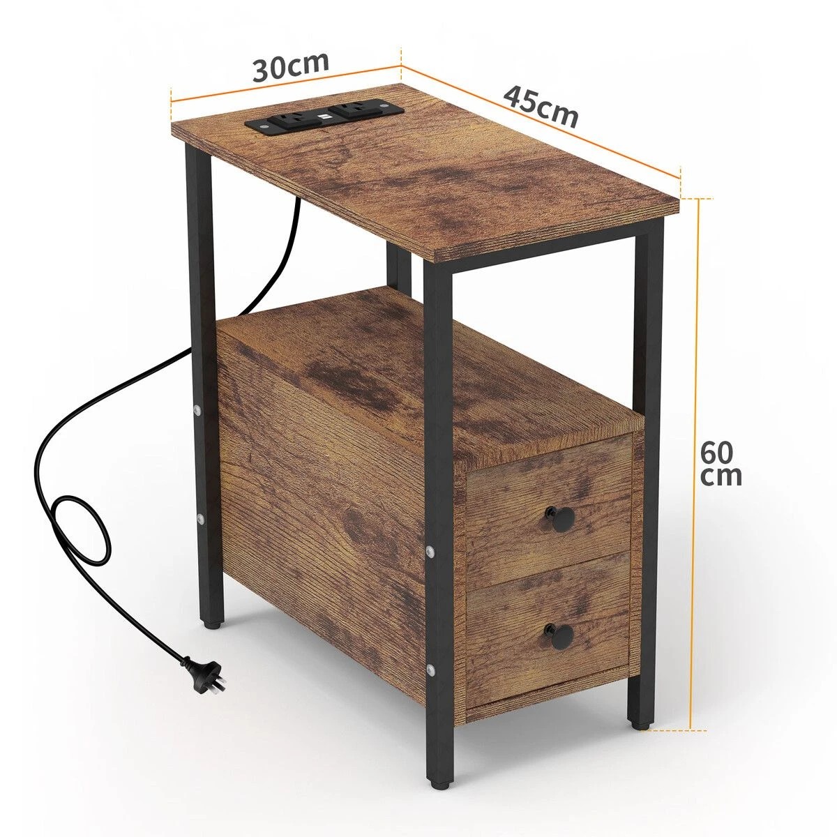 5 LUXSUITE Bedside Table Drawer Shelf Sofa Storage, 5 of 6