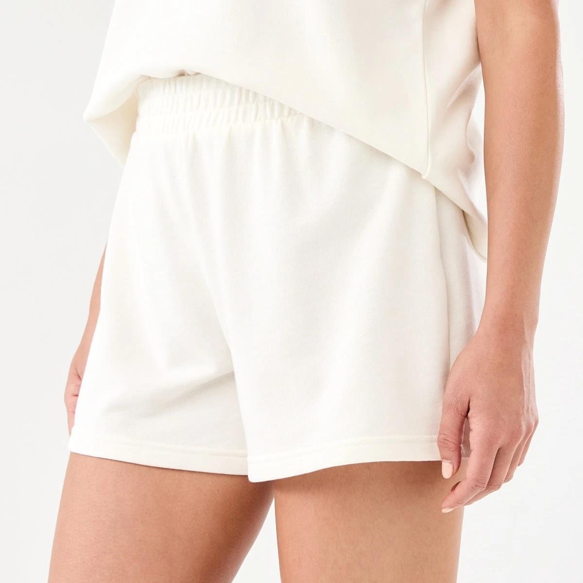 3 Active Womens Terry Everyday Shorts Wht Egret, 3 of 6