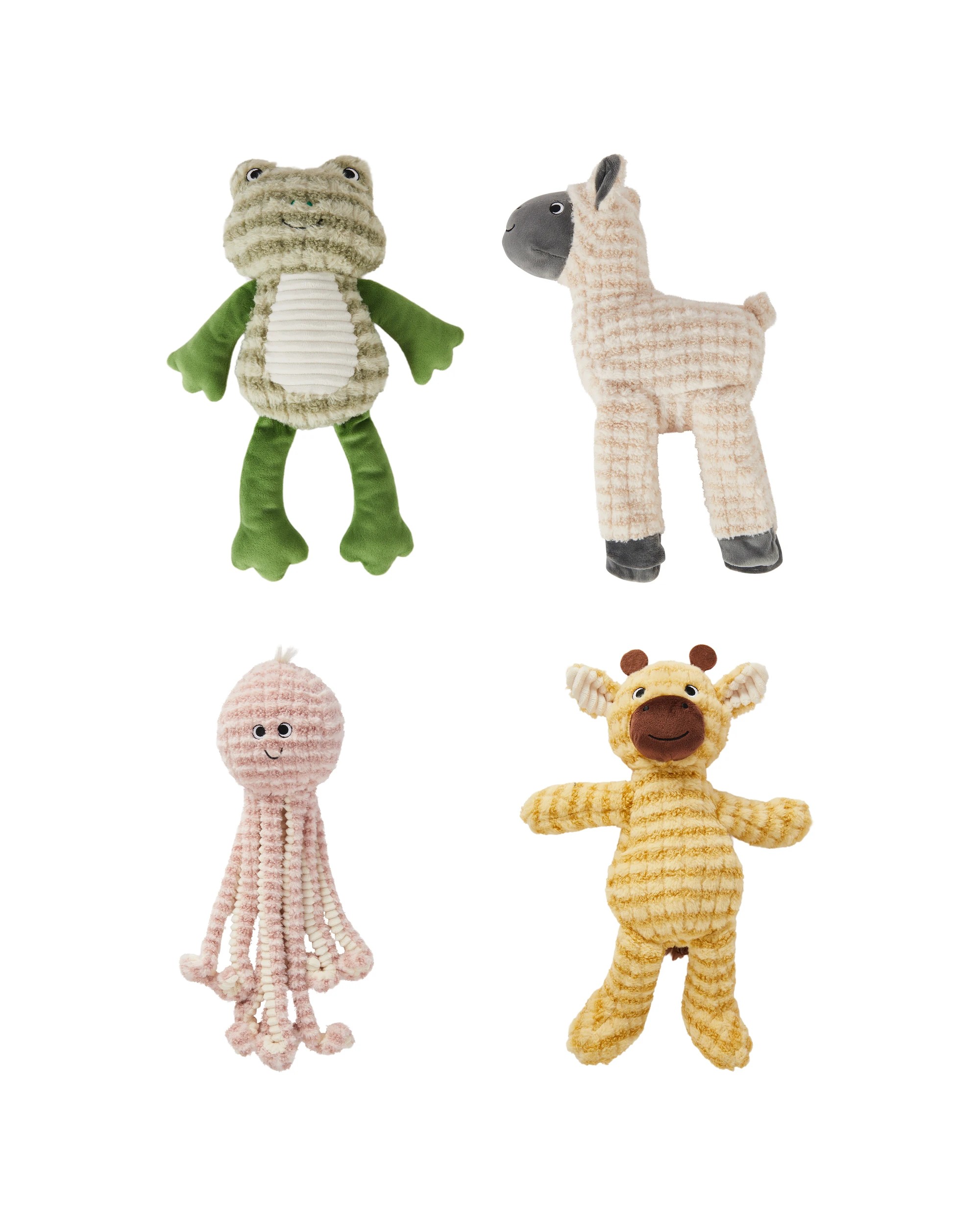 2 Pet Toy Thick Rib Plush - Assorted, 2 of 4