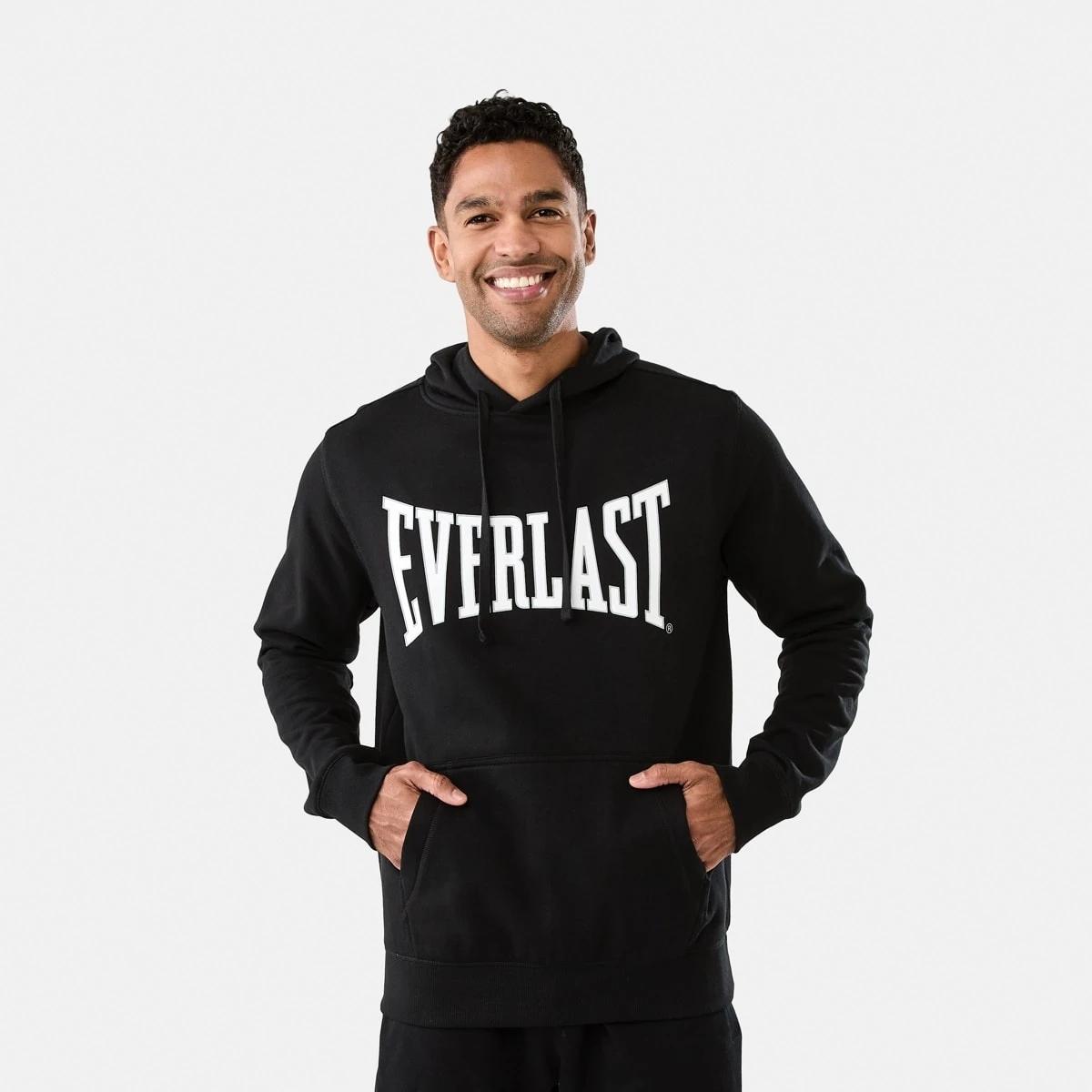 1 Everlast Mens Classic Sport Hoodie EVER CLASSIC BLACK, 1 of 7