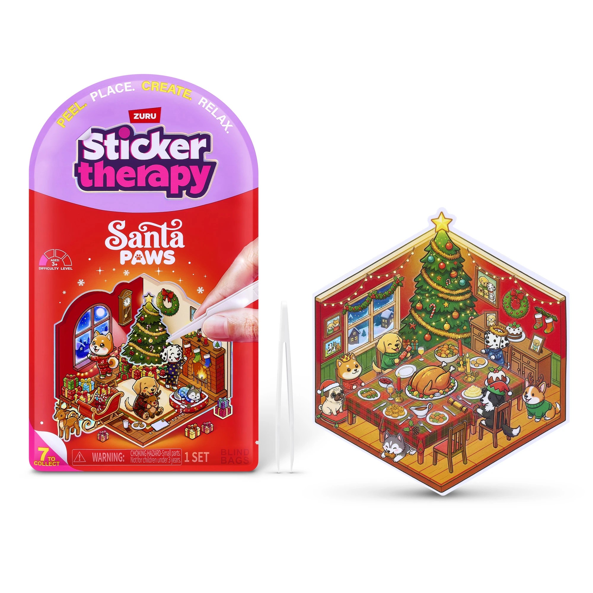 ZURU Sticker Therapy: Santa Paws Set - Assorted - Kmart