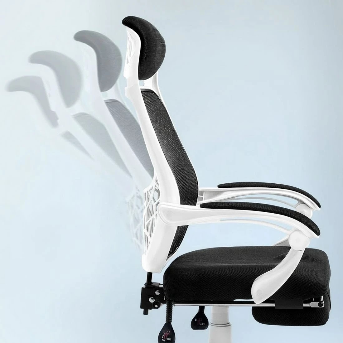 4 Artiss Mesh Office Chair Recliner - Multi, 4 of 5