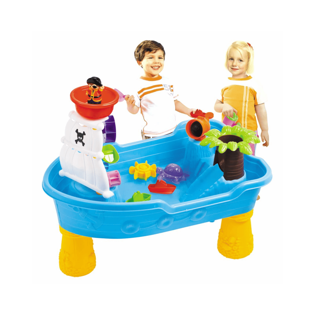 GEM Toys Children's Pirate Theme Ship Sand & Water Table for Creative ...