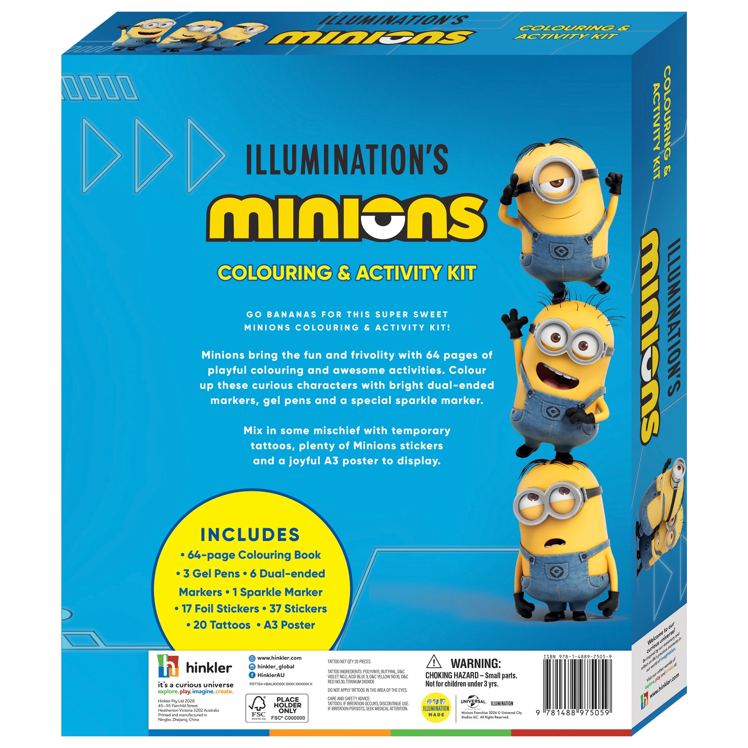 2 Kaleidoscope Illumination's Minions Colouring and Activity Kit - Book, 2 of 6