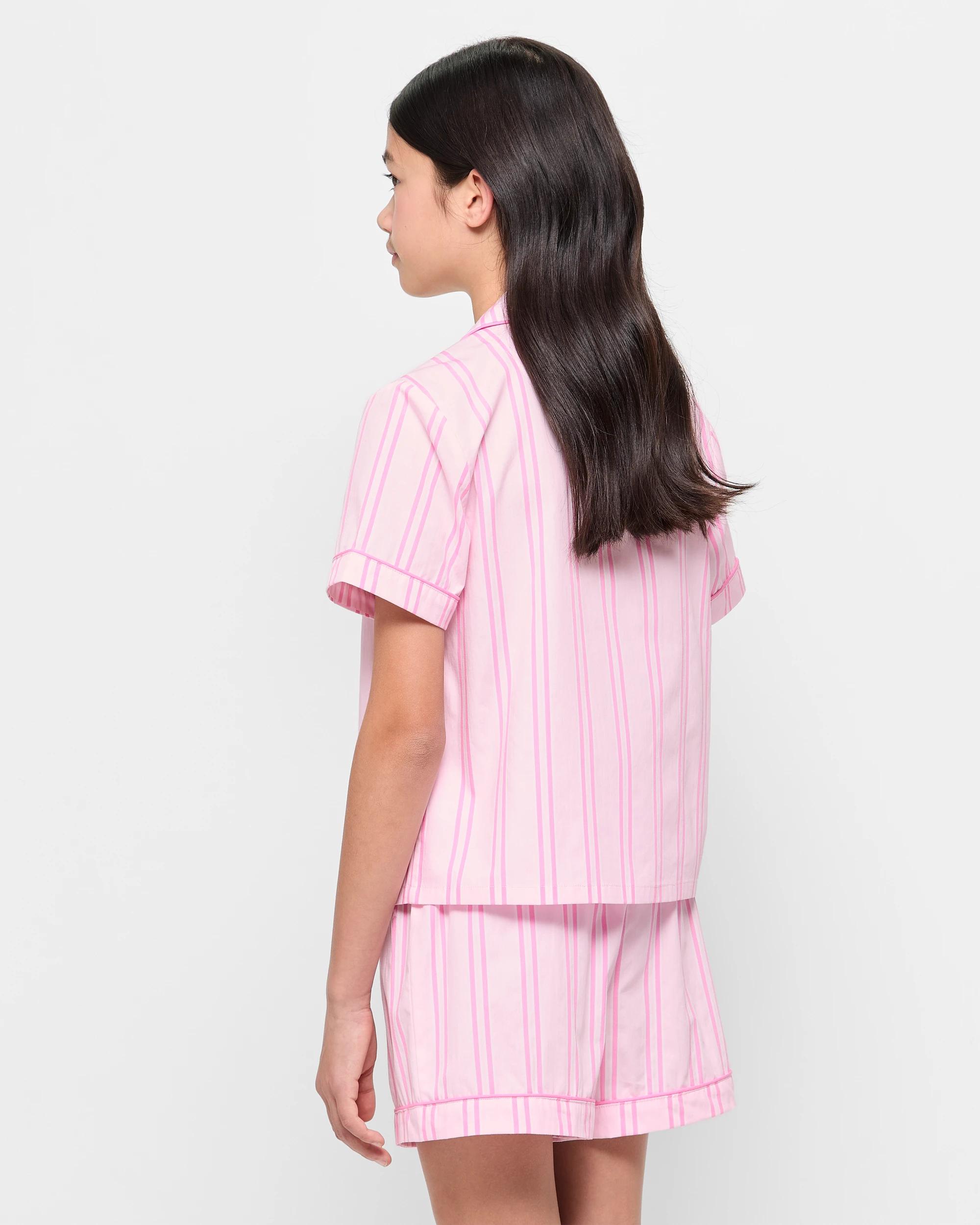 3 Hello Kitty Older Girls Woven Short Pyjama Set PINK STRIPE, 3 of 6