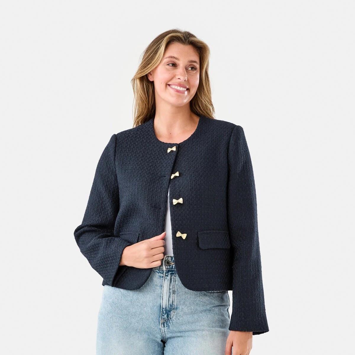 1 Boucle Jacket Navy Blaze, 1 of 7