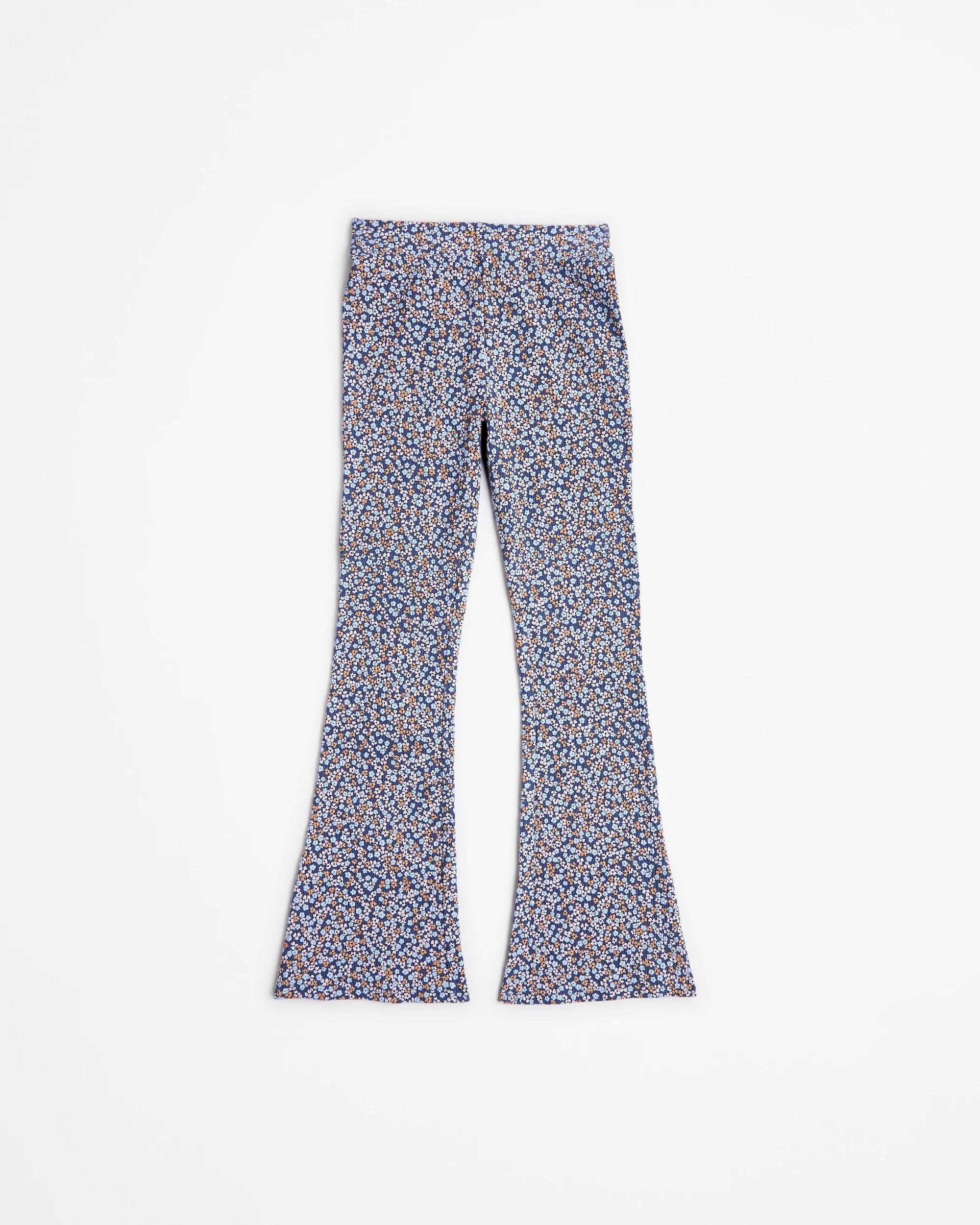 4 Target Australian Cotton Rib Flare Leggings NAVY DITSY FLORAL, 4 of 5