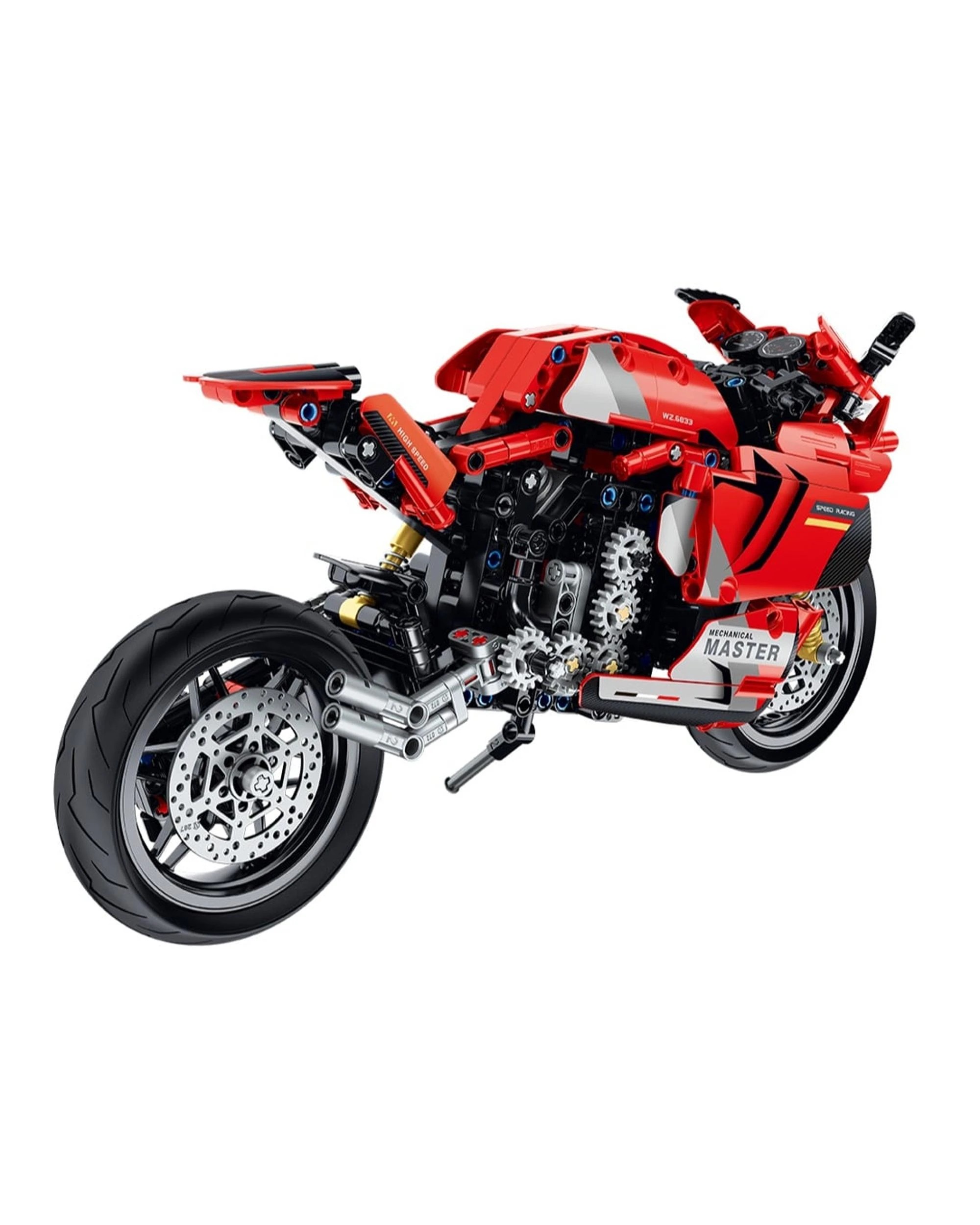 3 iM.Master Mechanical Master Motorbike Red 557 Piece Model Kit - 6833 - Red, 3 of 4