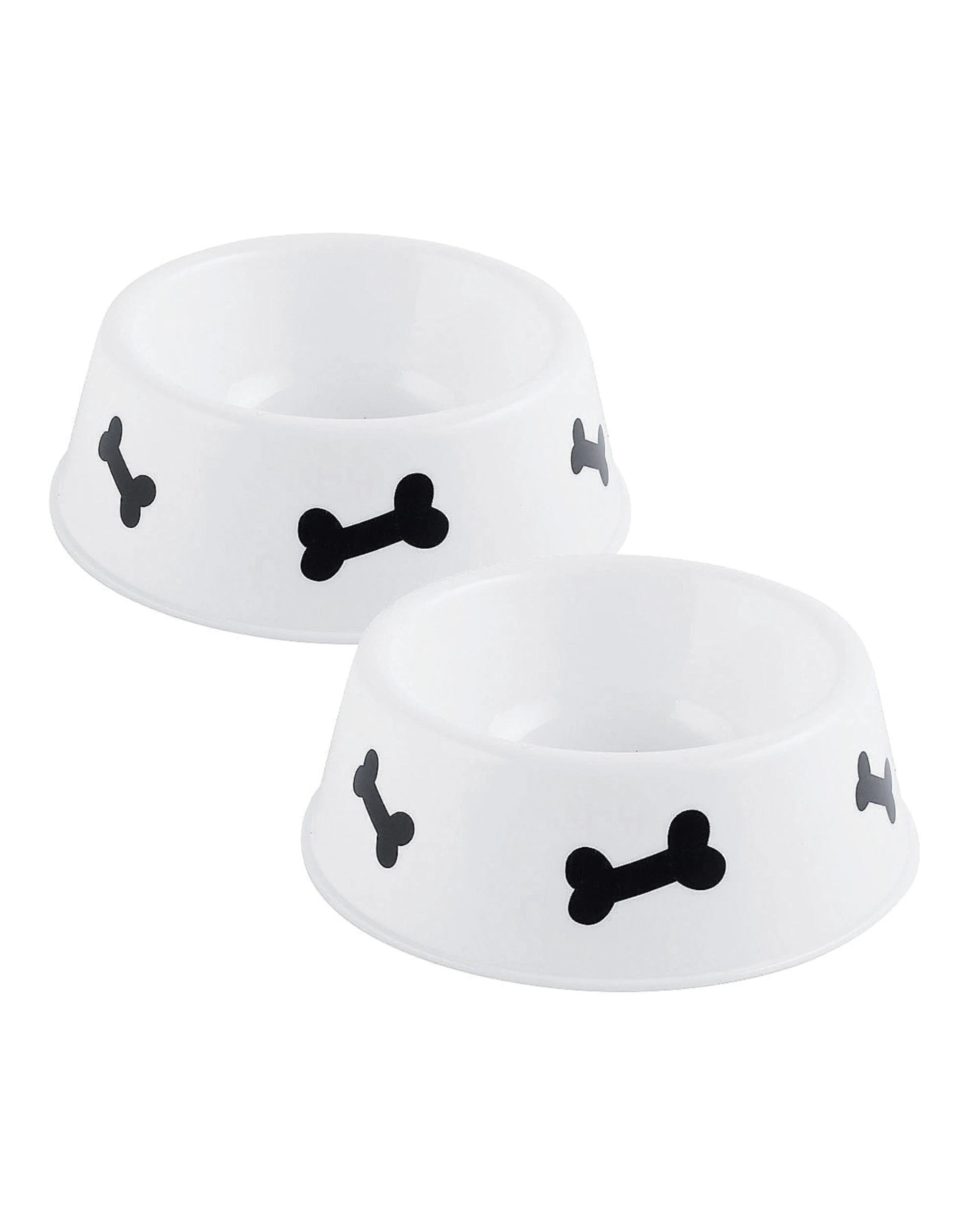 1 Fun Express Plastic Dog Bowl Snack Bowls Pack of 2 - White, 1 of 1