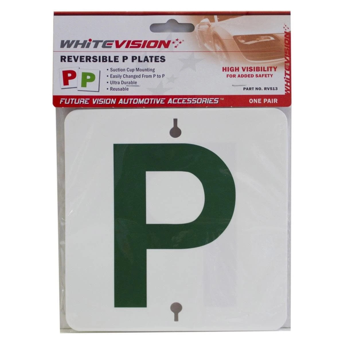 1 Whitevision Reversible P Plates - QLD, 1 of 1