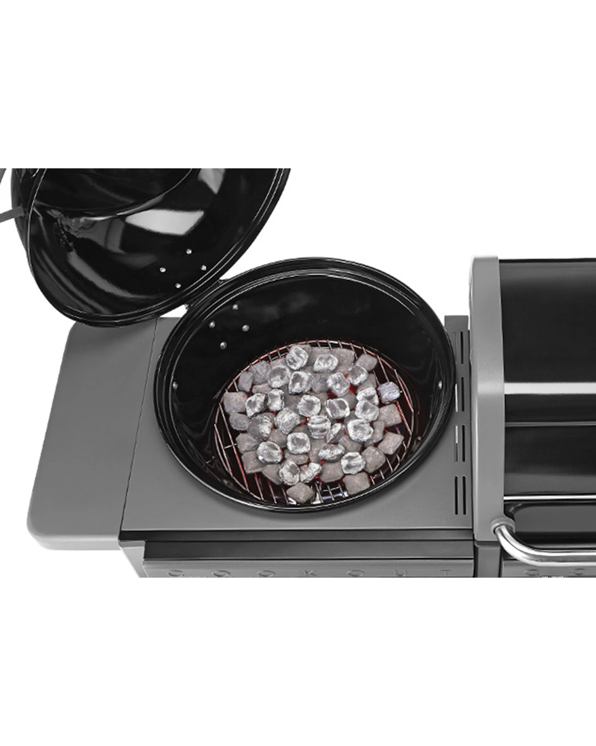 5 Coleman Revolution Dual Fuel Gas & Charcoal BBQ Gloss Revdfbgl - Black, 5 of 9