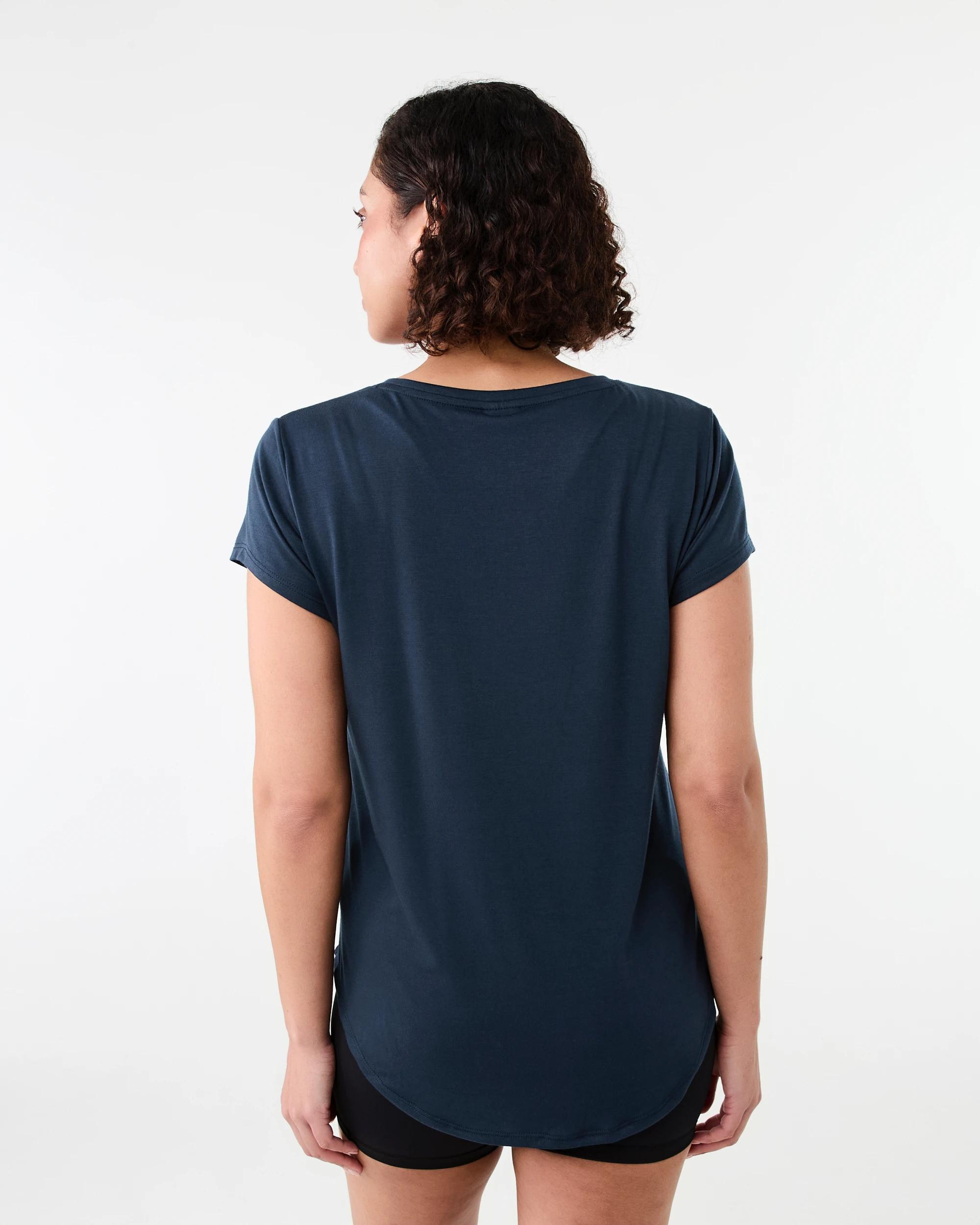 3 Everlast Womens Scoop Neck T-shirt Mood Indgo, 3 of 7