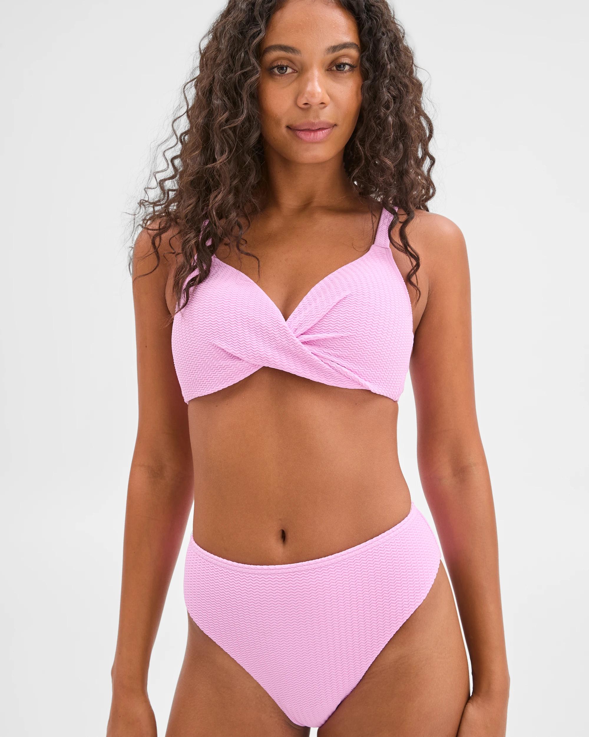 4 Target Woman Resort Crinkle Twist Swim Bikini Top ORCHID, 4 of 9