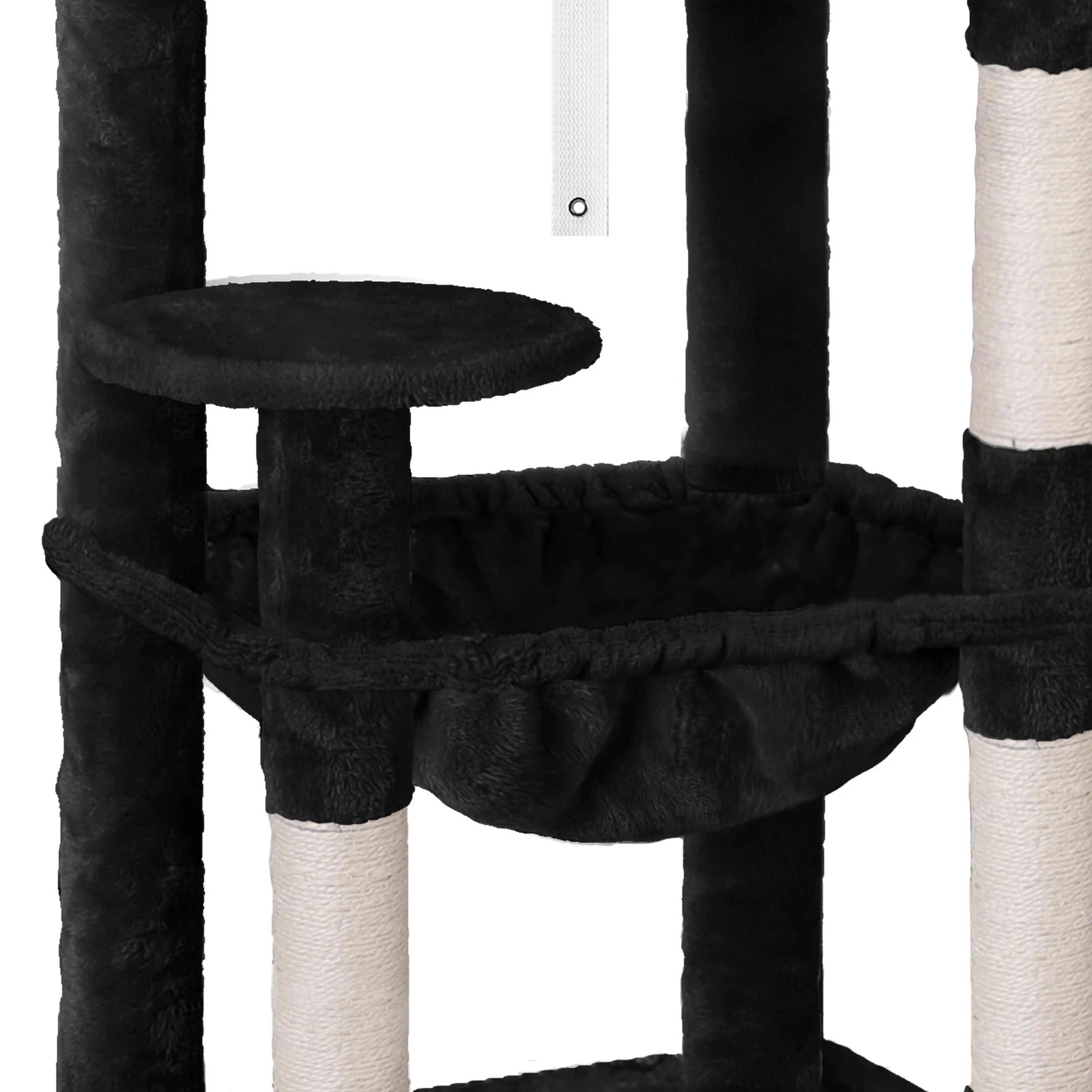 5 Beastie Cat Tree Scratching Post Scratcher Tower Condo House Furniture Wood 143 - Black, 5 of 7