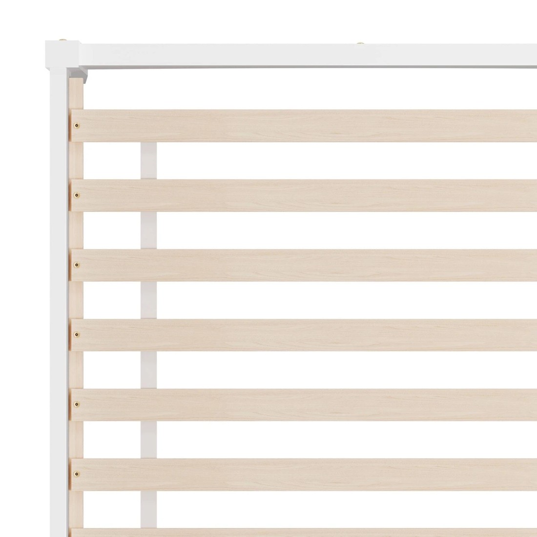 9 Alfordson Bed Frame Wooden Timber King Single Mattress Base Platform Elgin - White, 9 of 10