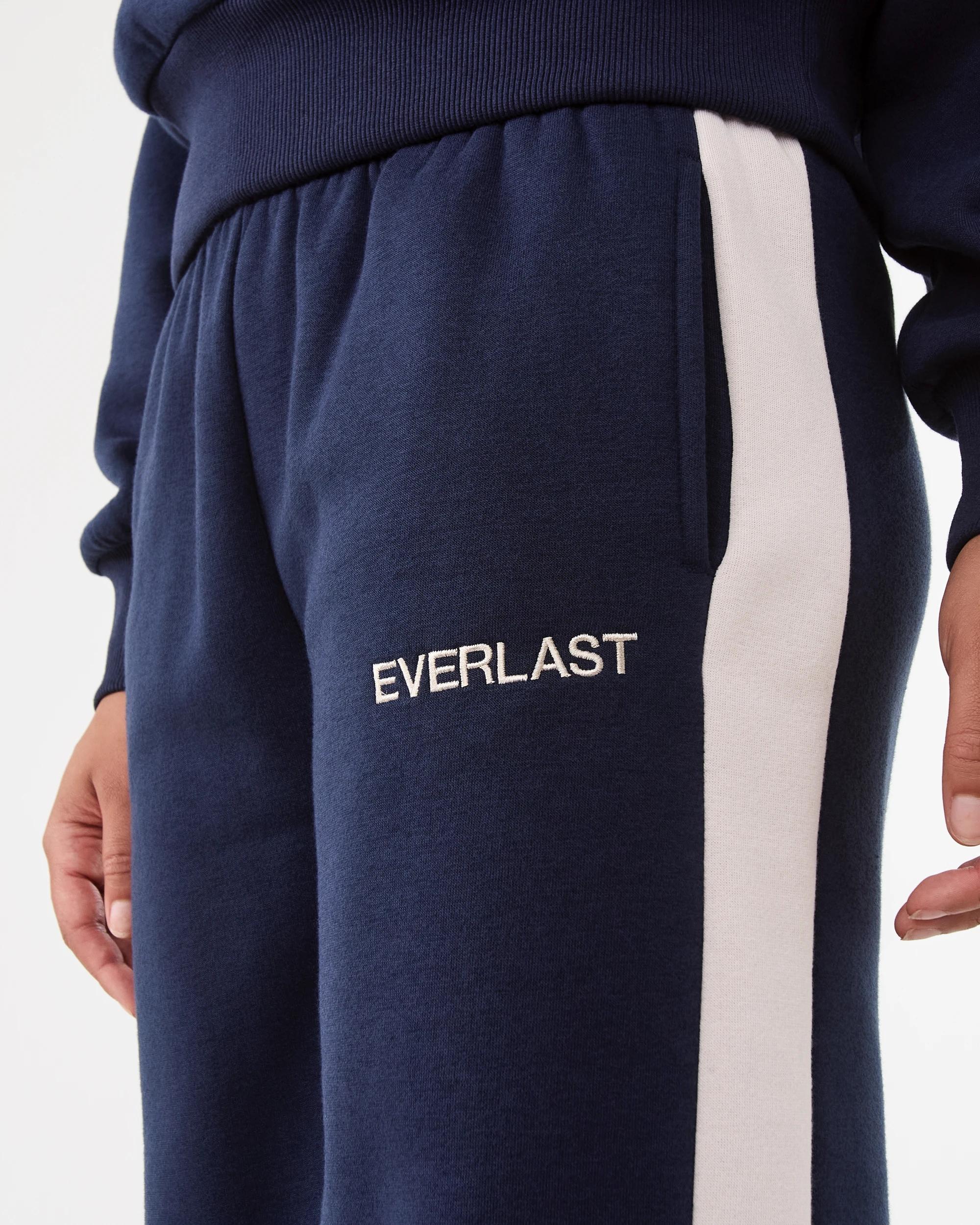 6 Everlast Womens Panel Wide Leg Trackpants Mood Indgo, 6 of 9